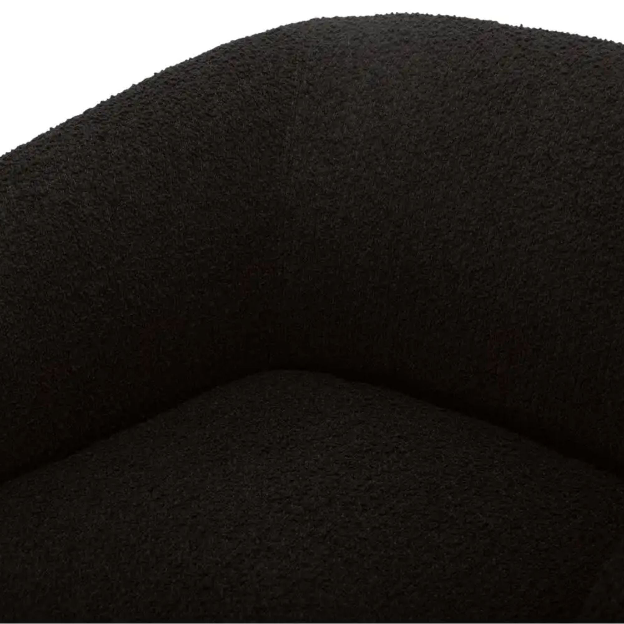 Moe's Home Faye Collection Accent Chair Black Boucle | CastleUp Experience Centre Online Furniture