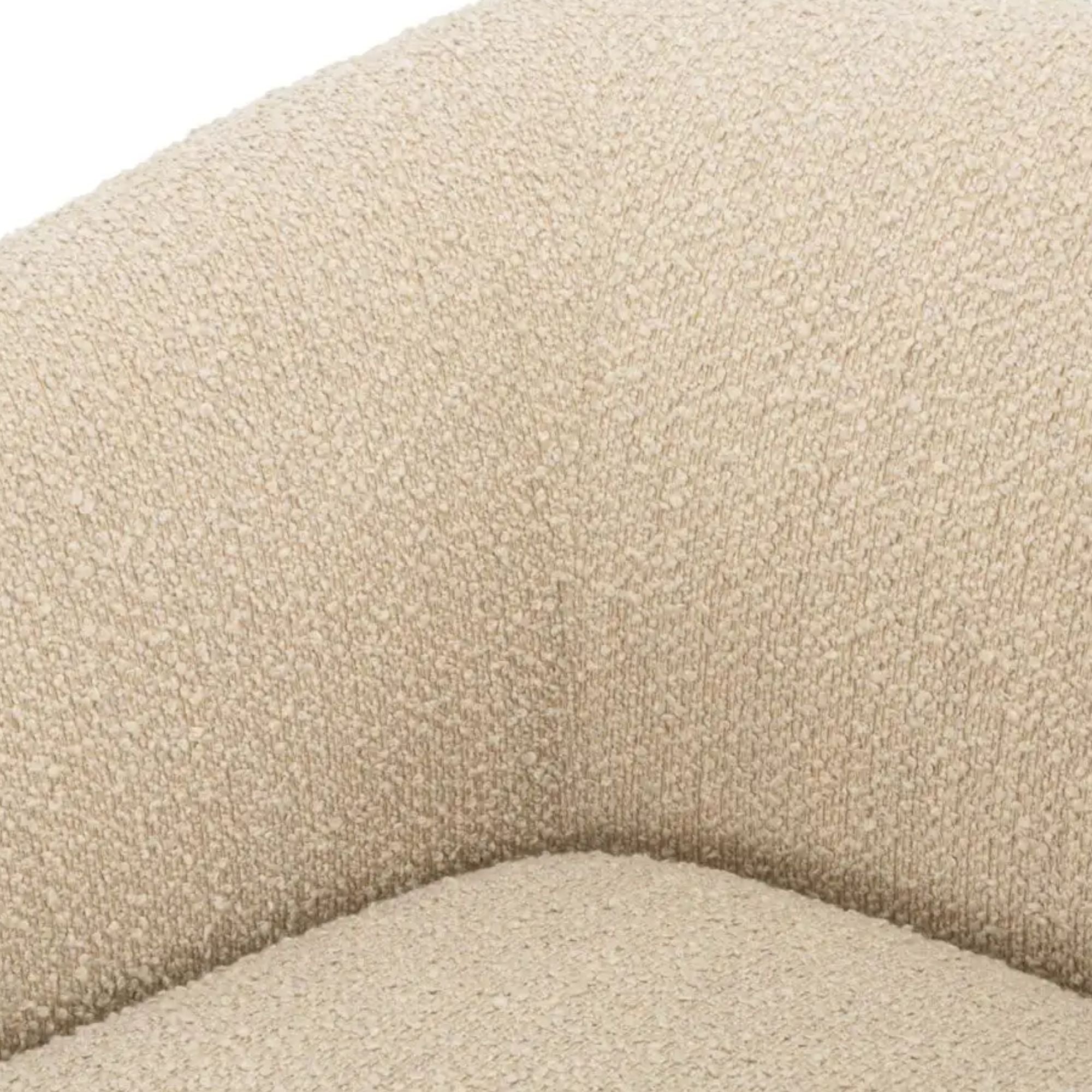 Moe's Home Faye Collection Accent Chair Beige Boucle | CastleUp Experience Centre Online Furniture