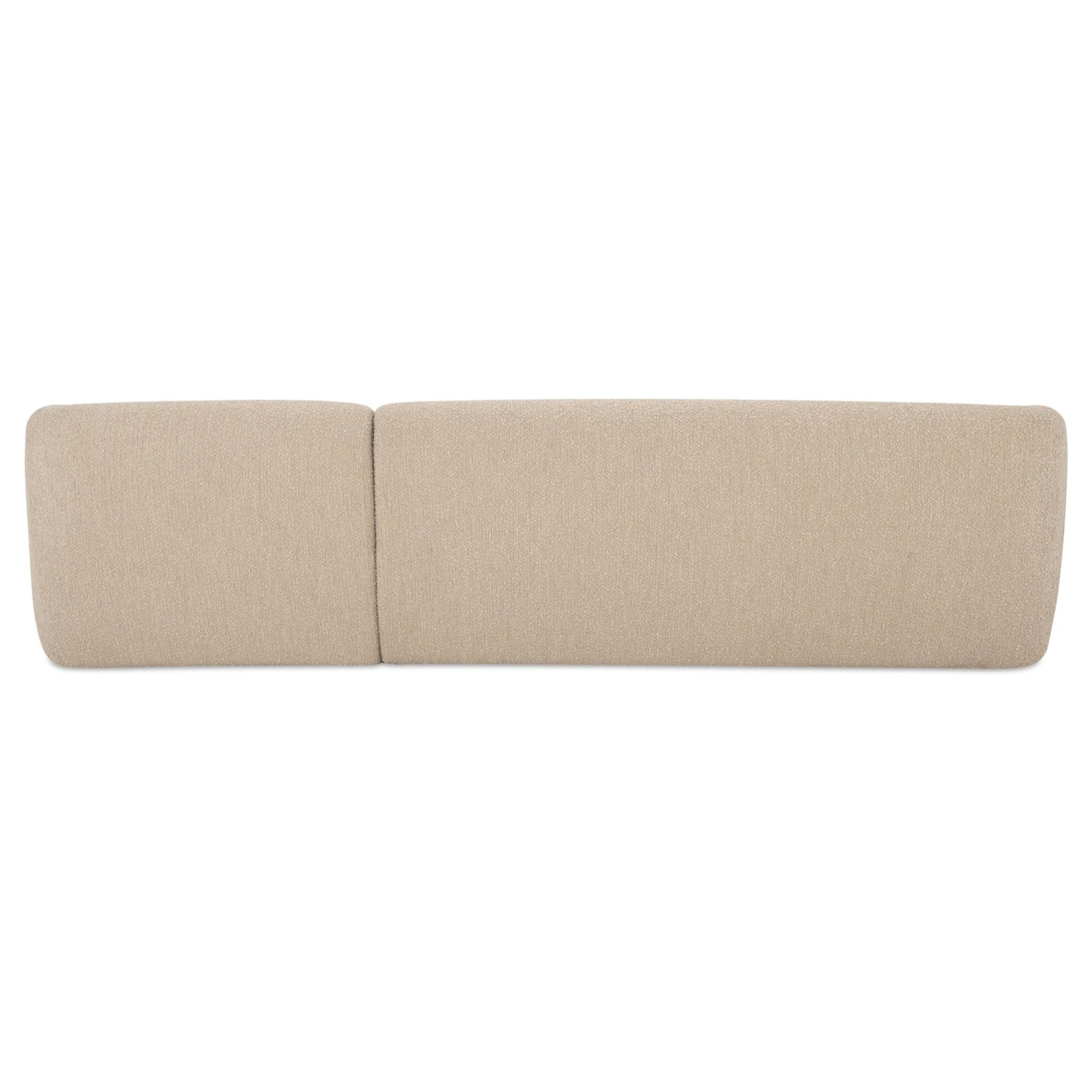 Faye Sectional Beige Bouclé
