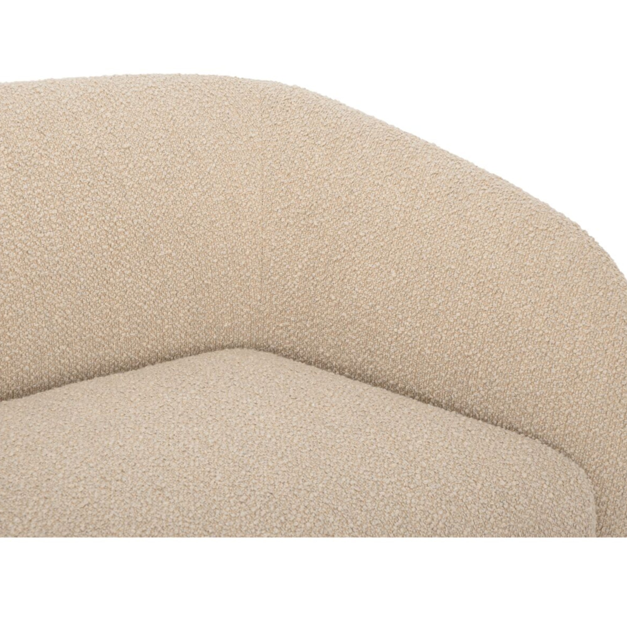 Faye Sectional Beige Bouclé