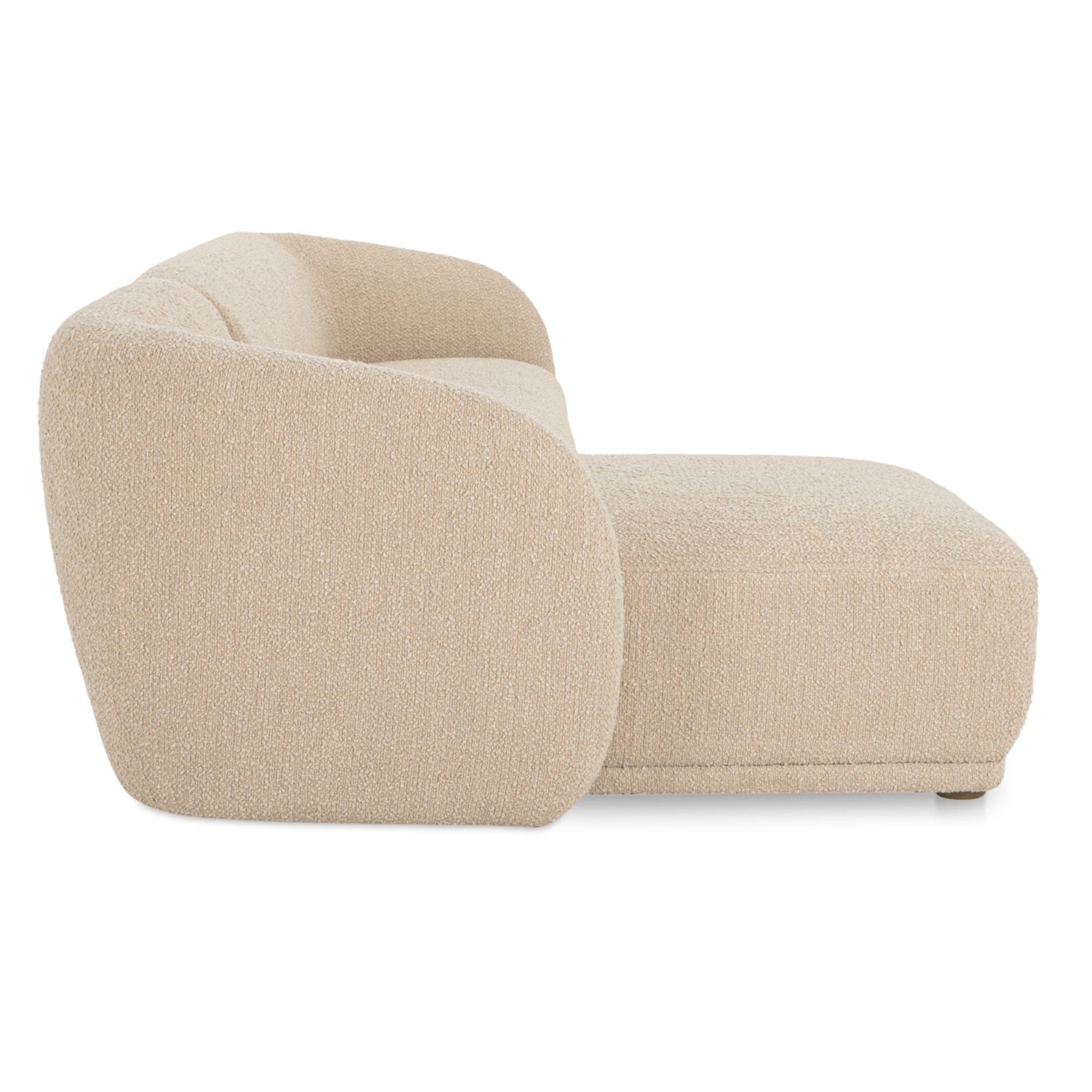 Faye Sectional Beige Bouclé