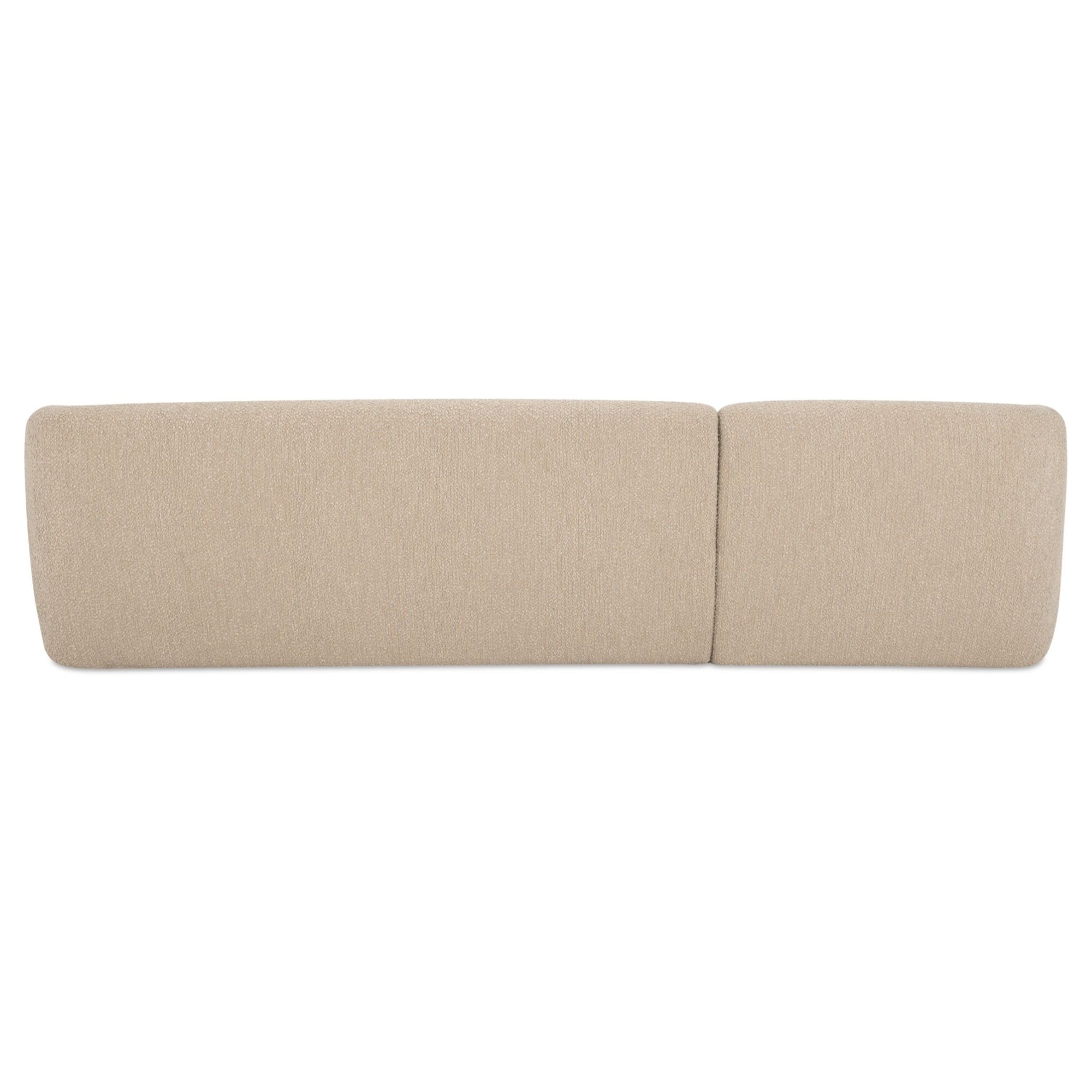Faye Sectional Beige Bouclé