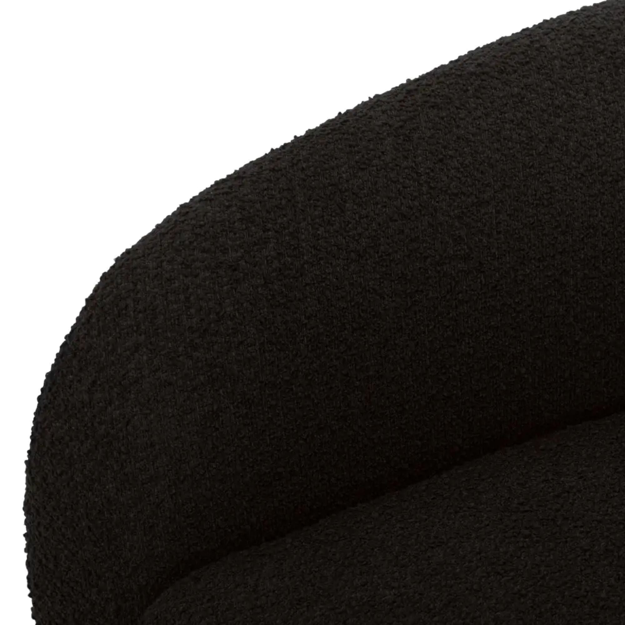 Moe's Home Faye Collection Sofa Black Boucle | CastleUp Experience Centre Online Furniture