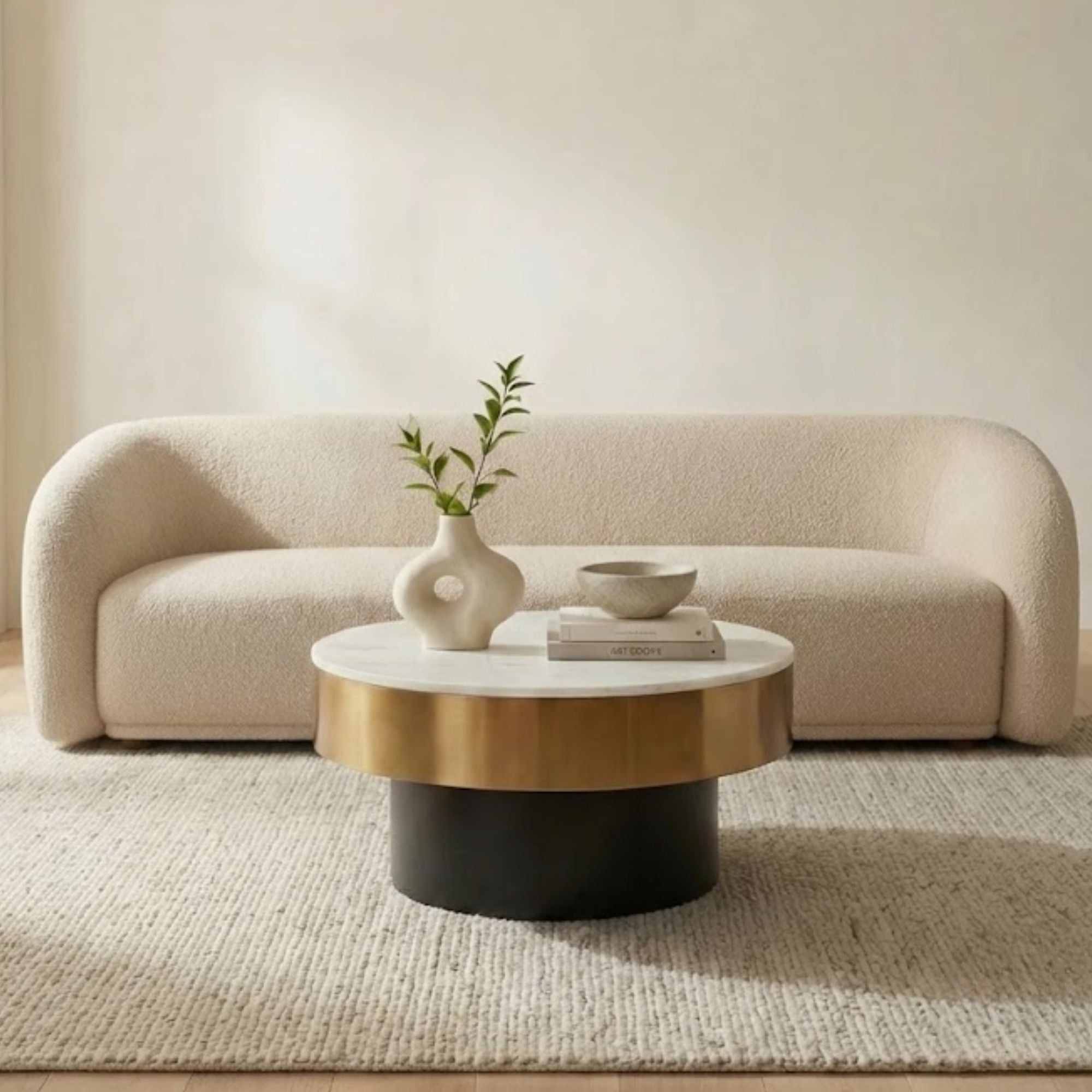Moe's Home Faye Collection Sofa Beige Boucle | CastleUp Experience Centre Online Furniture