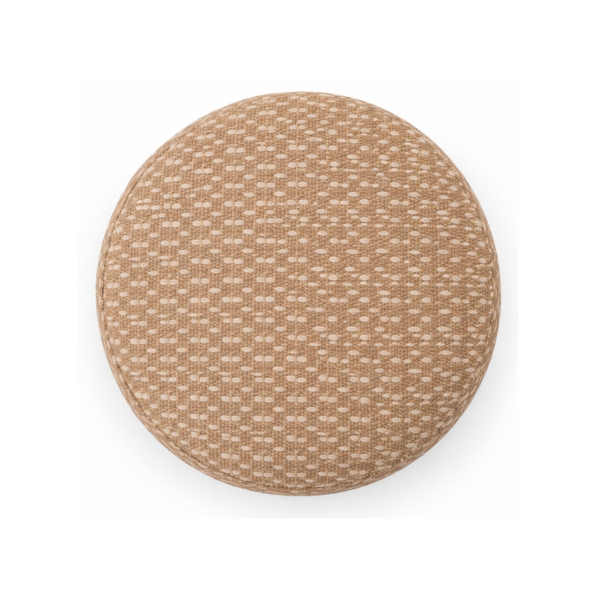 Fenna Round Storage Ottoman – Camel