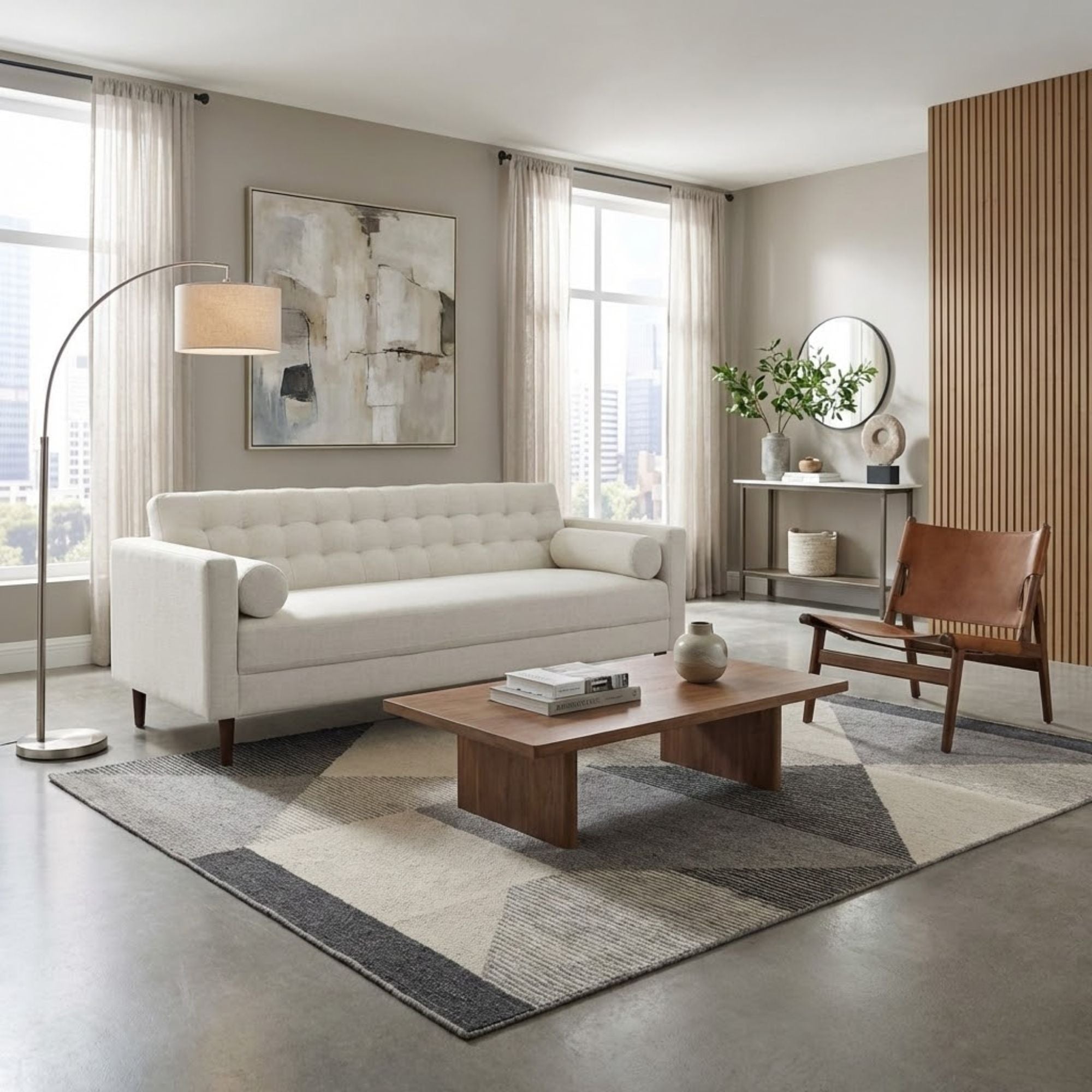 FLORA 3-Seater Sofa in Peal | CastleUp Experience Centre Online Furniture
