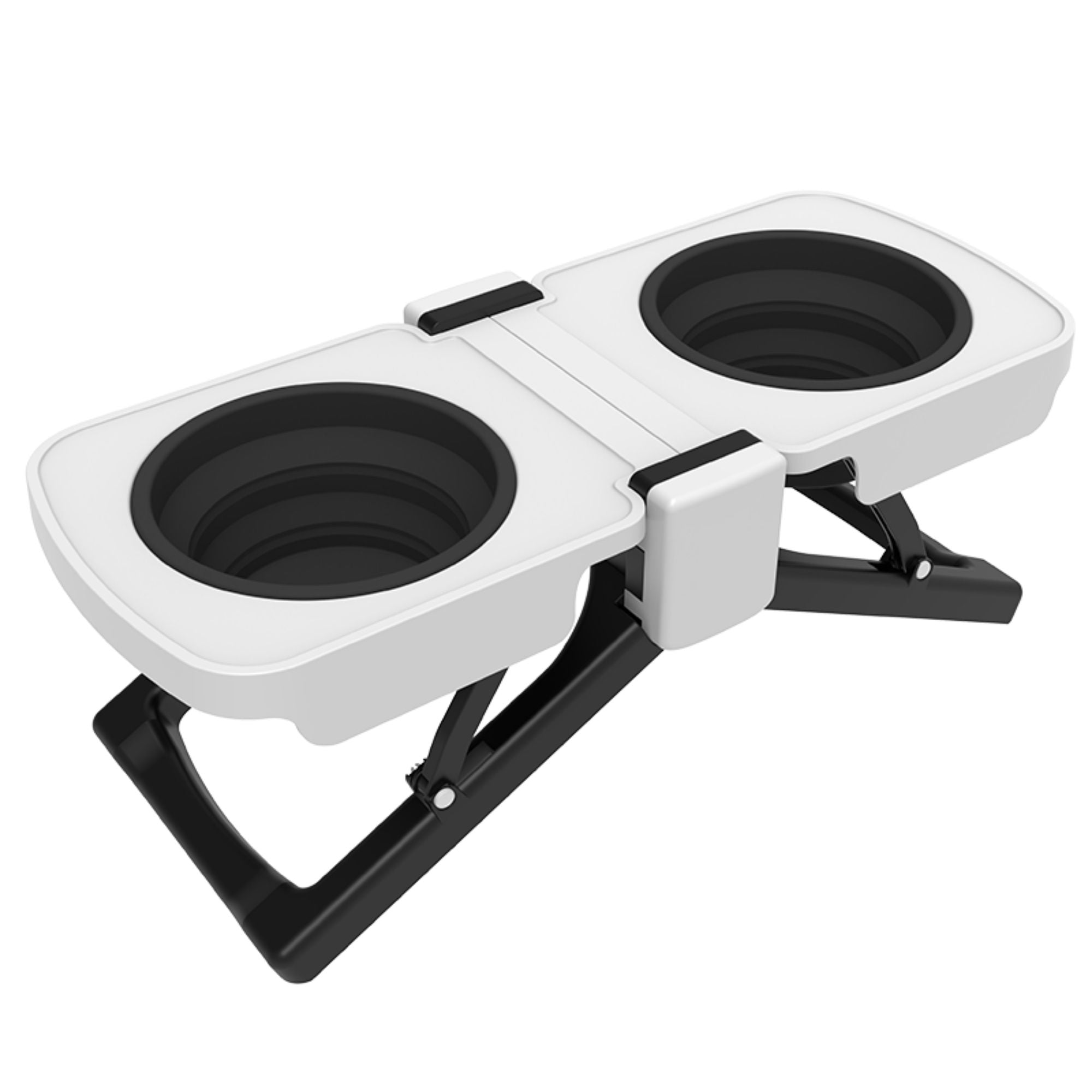 Superdesign Portable Elevated Double Dog Bowl Stand