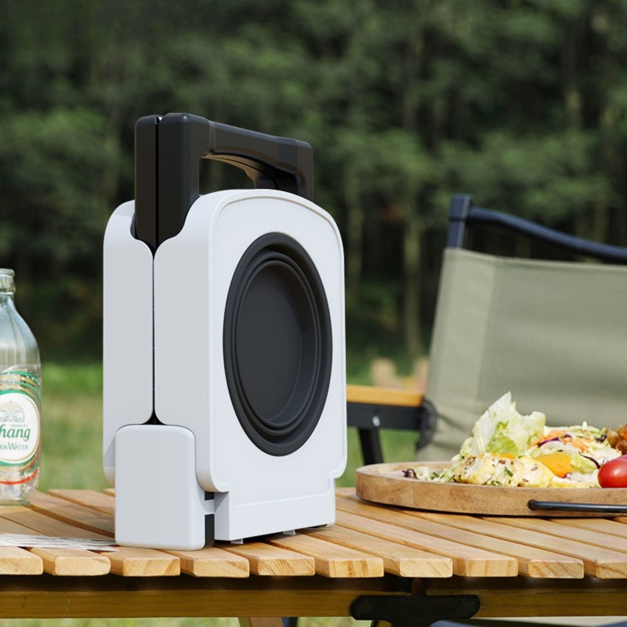 Superdesign Portable Elevated Double Dog Bowl Stand
