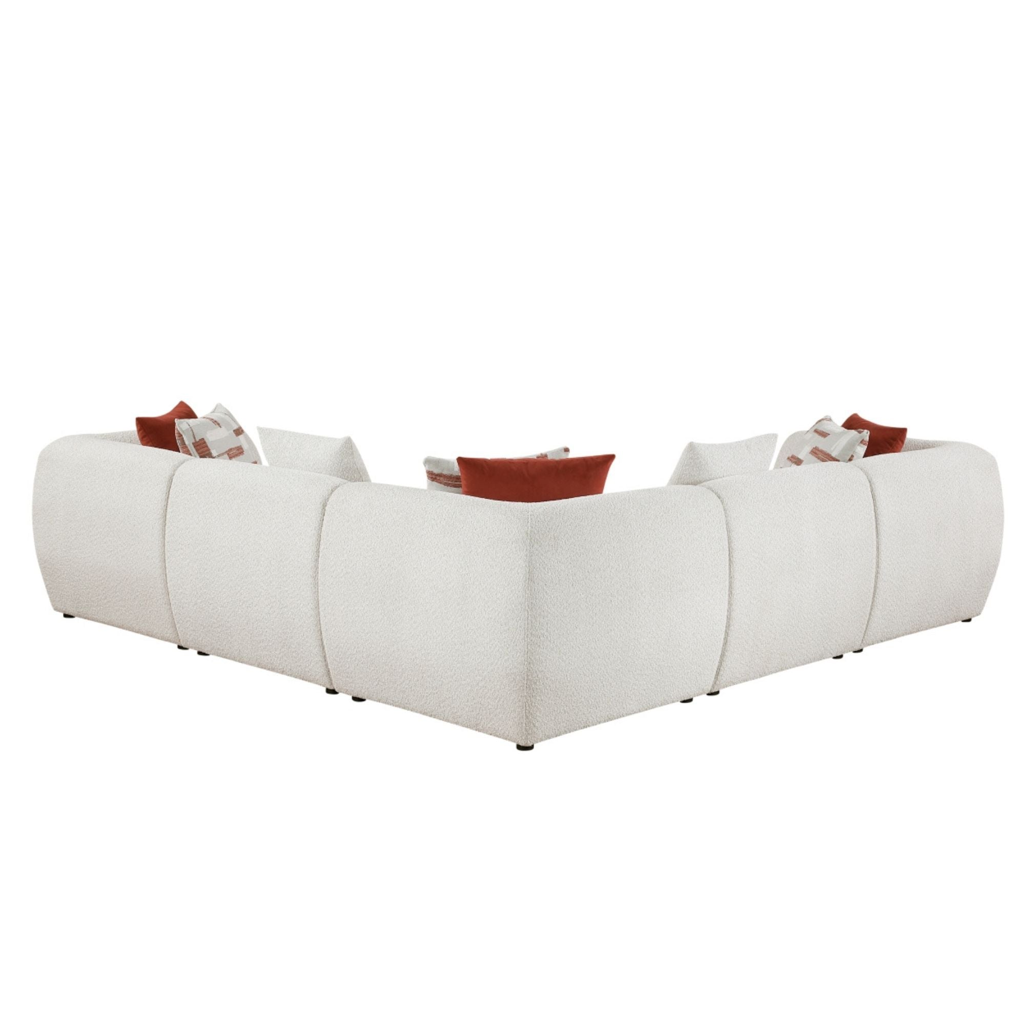 MAZ Franz 5-piece modular sectional sofa with plush cushions and sleek design, perfect for modern living rooms.