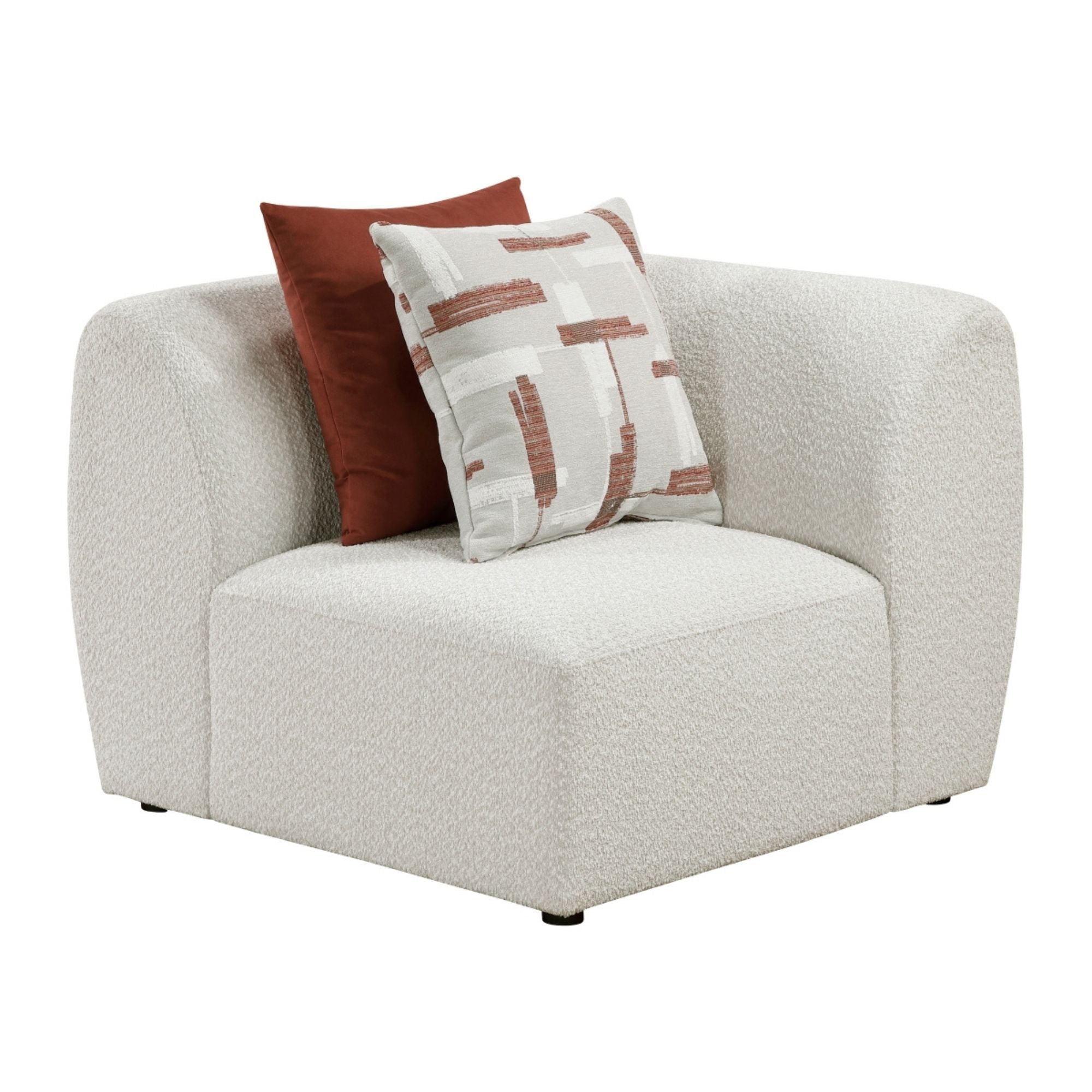 MAZ Franz 6-piece modular sectional sofa with corner seat, modern design and plush cushions for comfortable lounging.