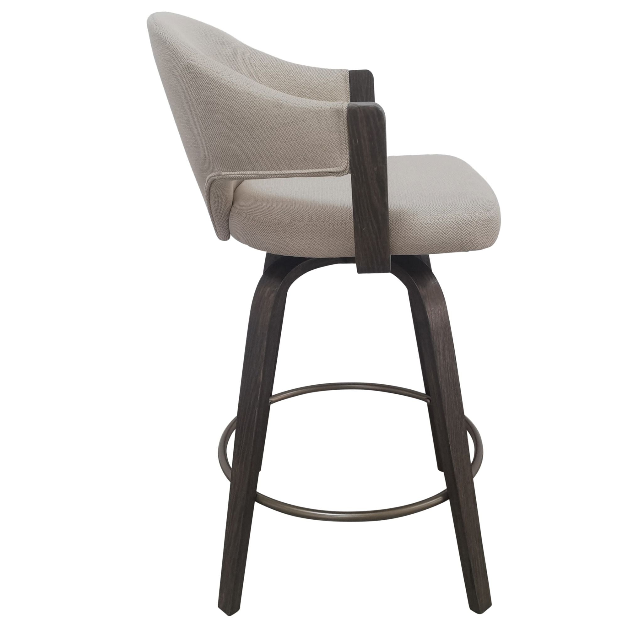 Tabouret de bar réglable Mabel – Vert (Lot de 2)