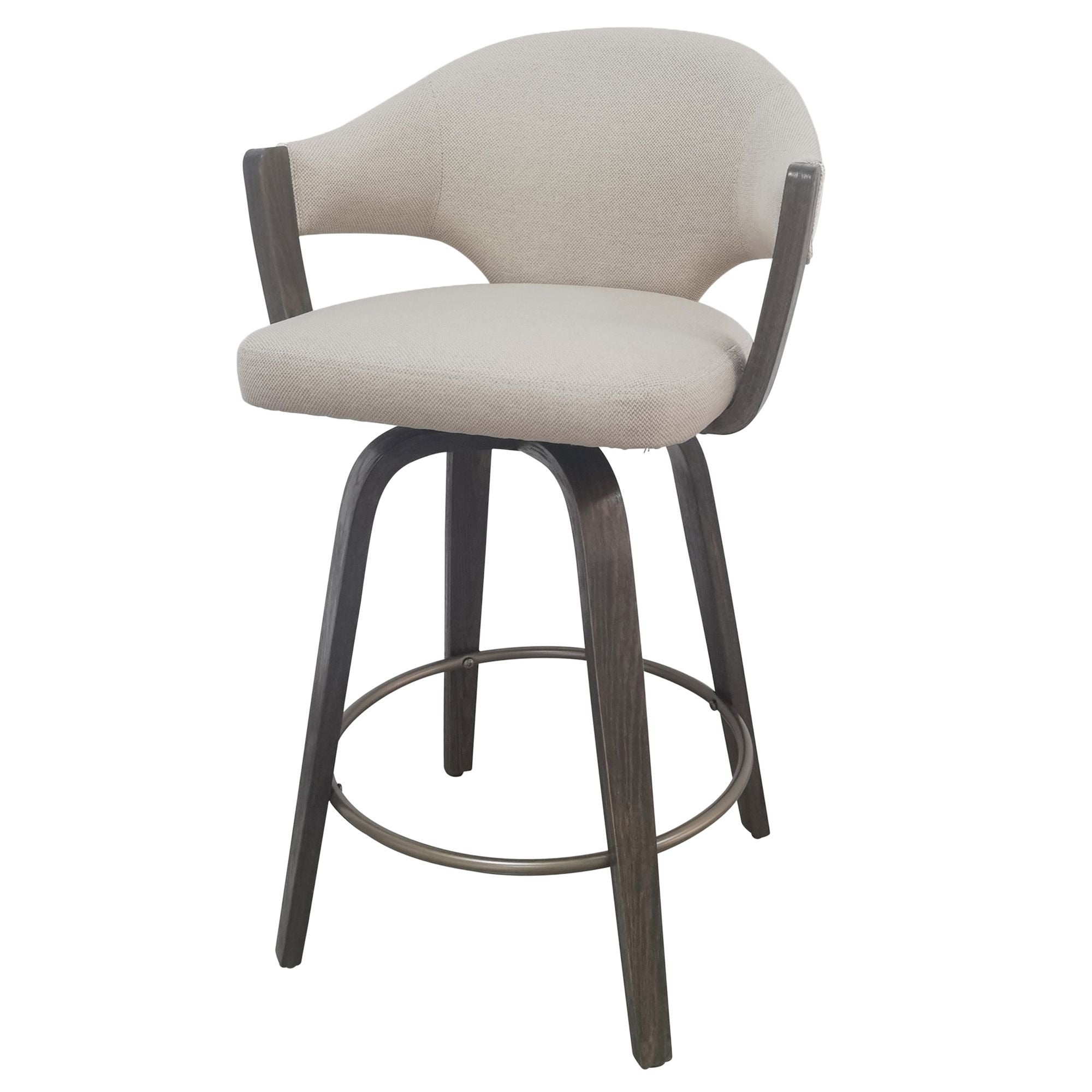 Tabouret de bar réglable Mabel – Vert (Lot de 2)