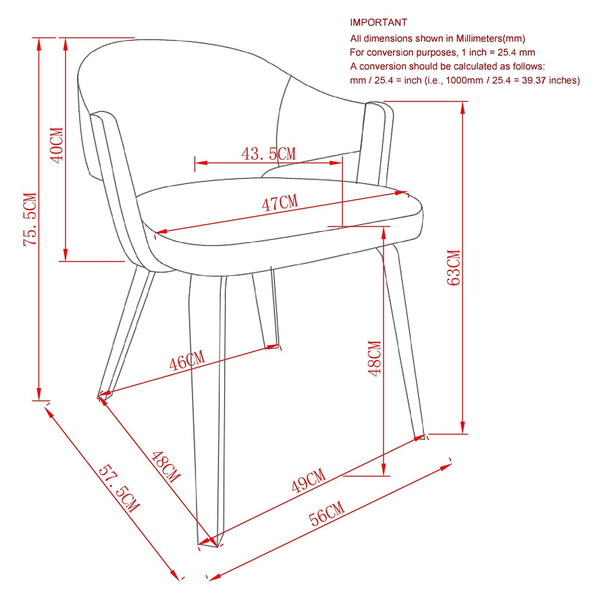 Freya Dining Chair Walnut (Set of 2)