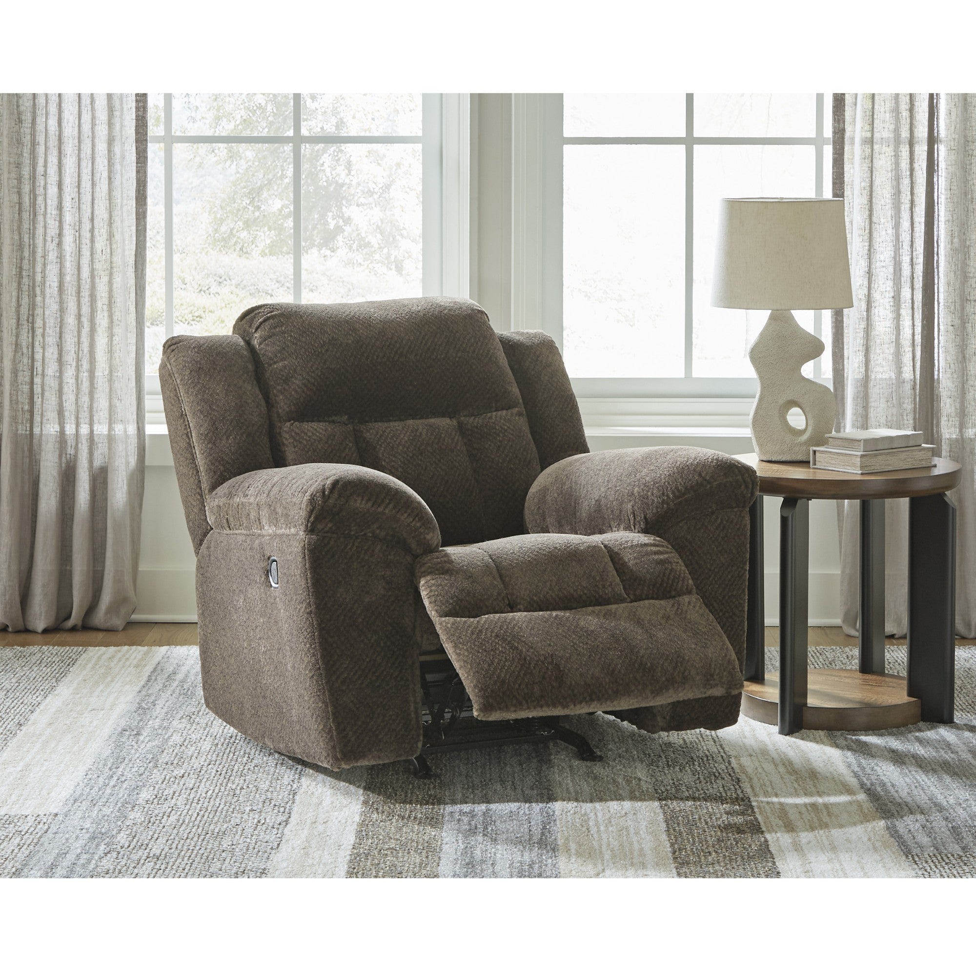 Frohn Rocker Reclining Chair Dark Brown