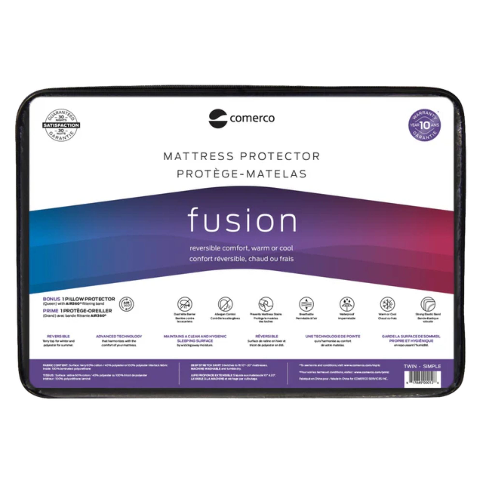 Fusion Mattress Protector – Reversible and Waterproof | CastleUp Experience Centre