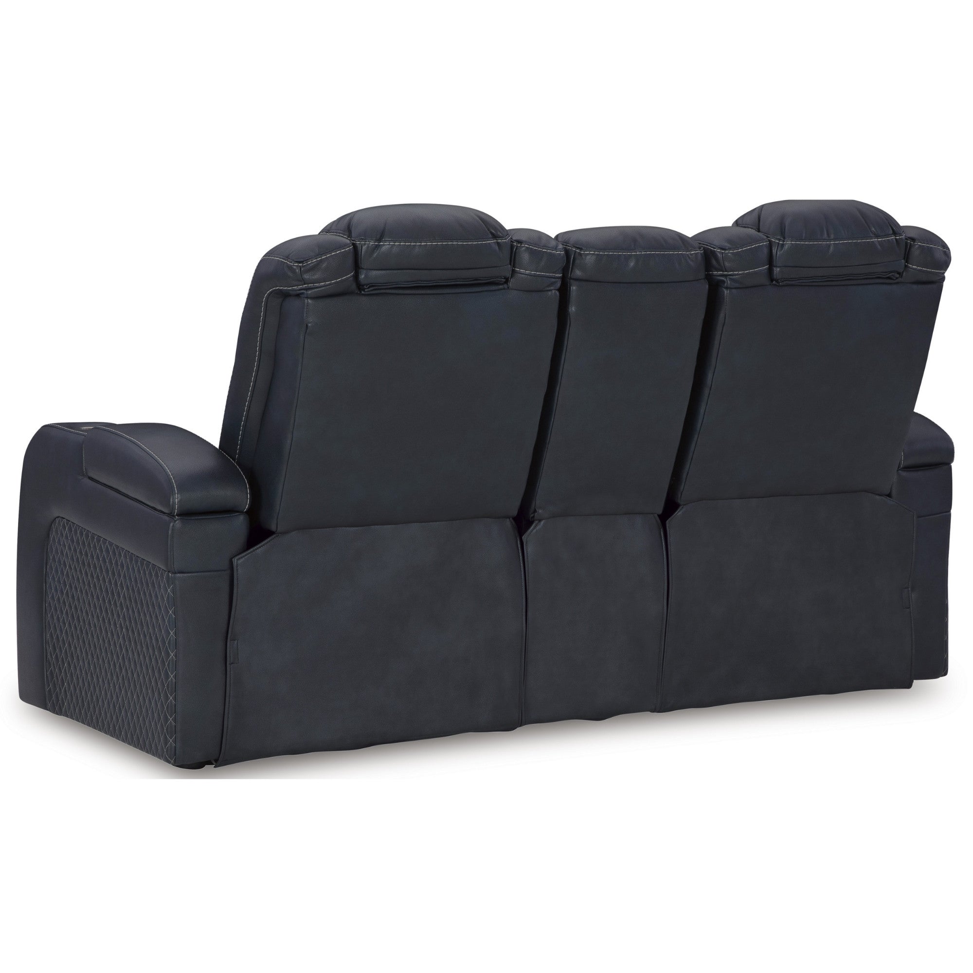 Fyne-Dyme Power Reclining Loveseat with Adjustable Headrest Sapphire