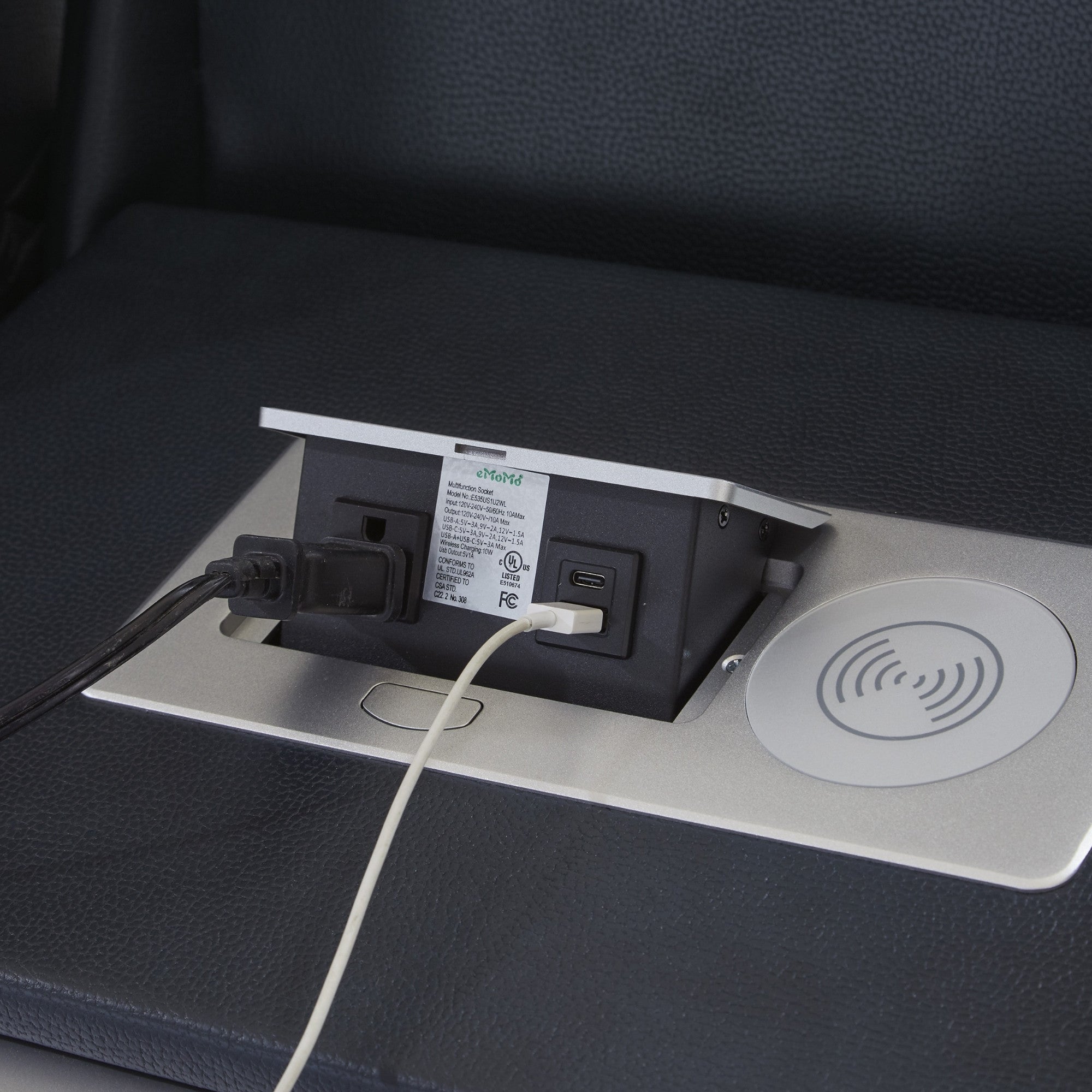 Fyne-Dyme Power Reclining Sofa with Adjustable Headrest Sapphire