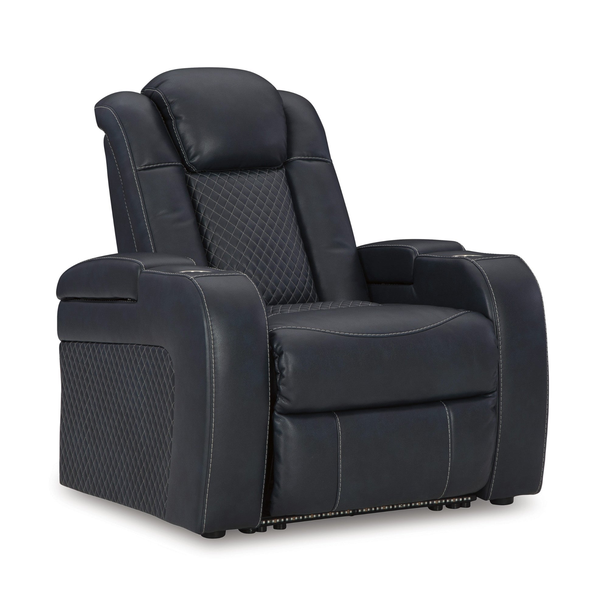 Fyne-Dyme Power Reclining Chair with Adjustable Headrest Sapphire