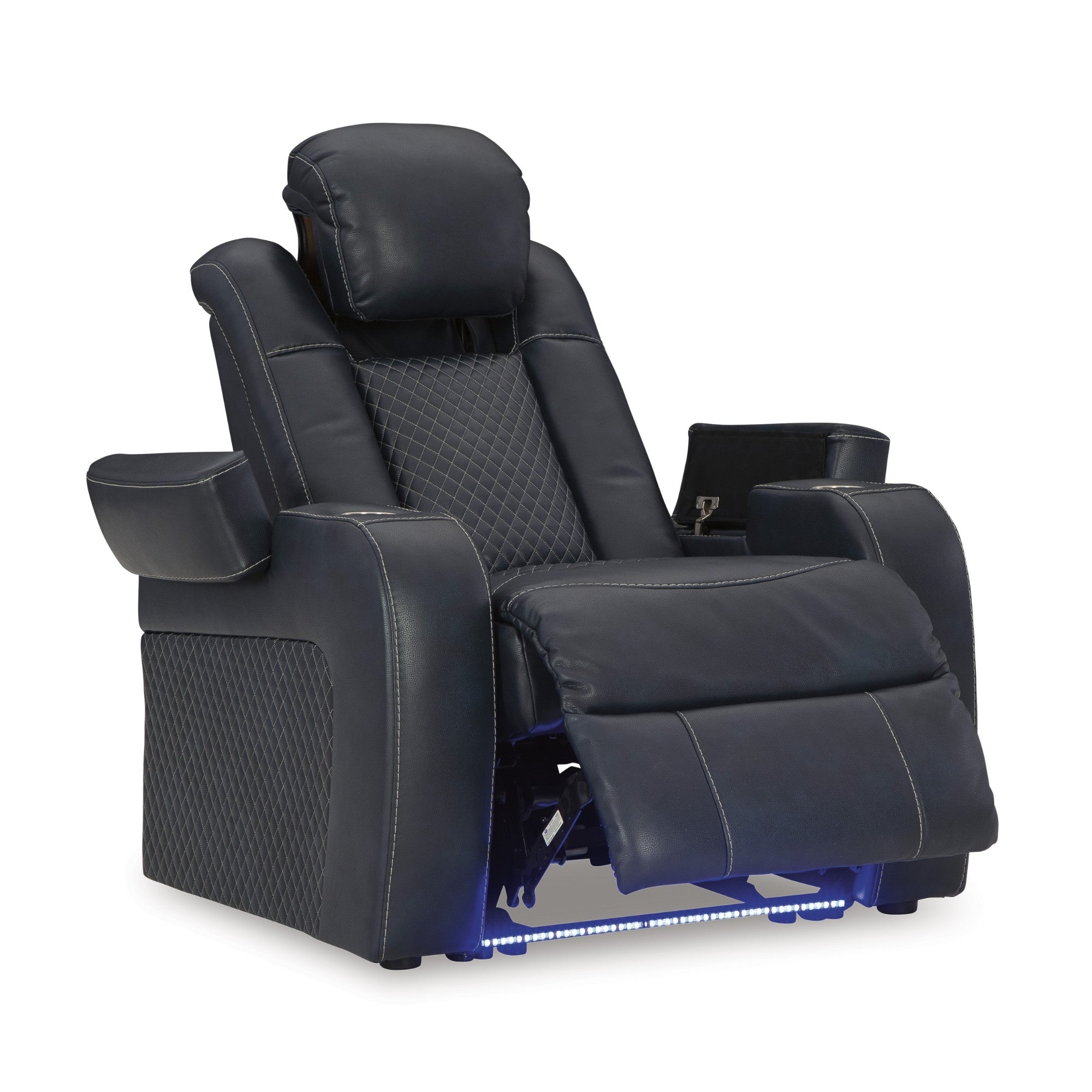Fyne-Dyme Power Reclining Chair with Adjustable Headrest Sapphire