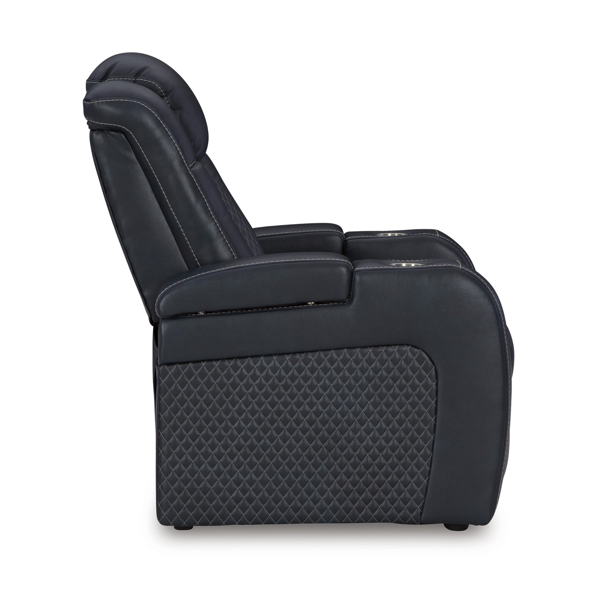 Fyne-Dyme Power Reclining Chair with Adjustable Headrest Sapphire