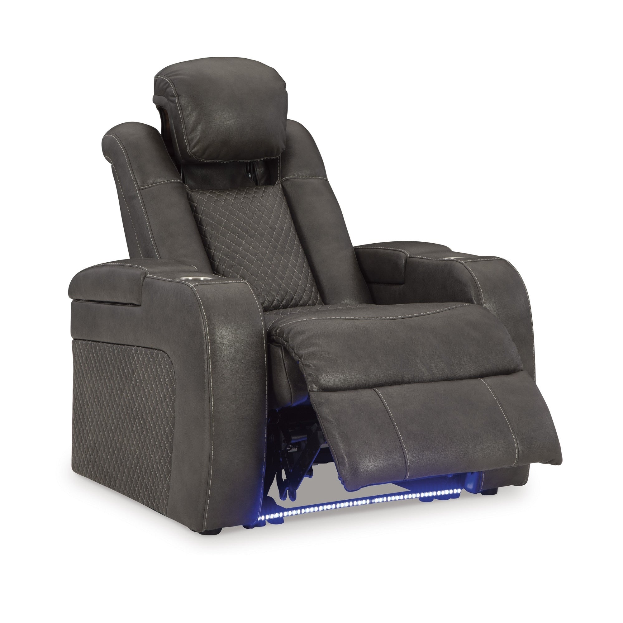 Fyne-Dyme Power Reclining Chair with Adjustable Headrest Shadow