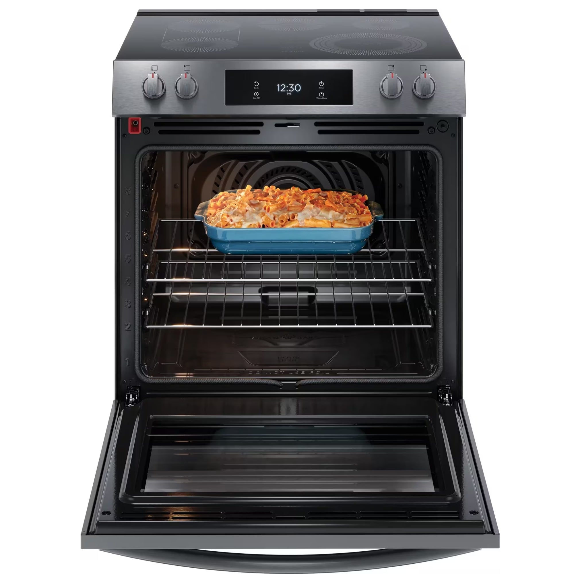 Frigidaire Gallery GCFE306CBD 30-Inch Front-Control Electric Range Black Stainless Steel