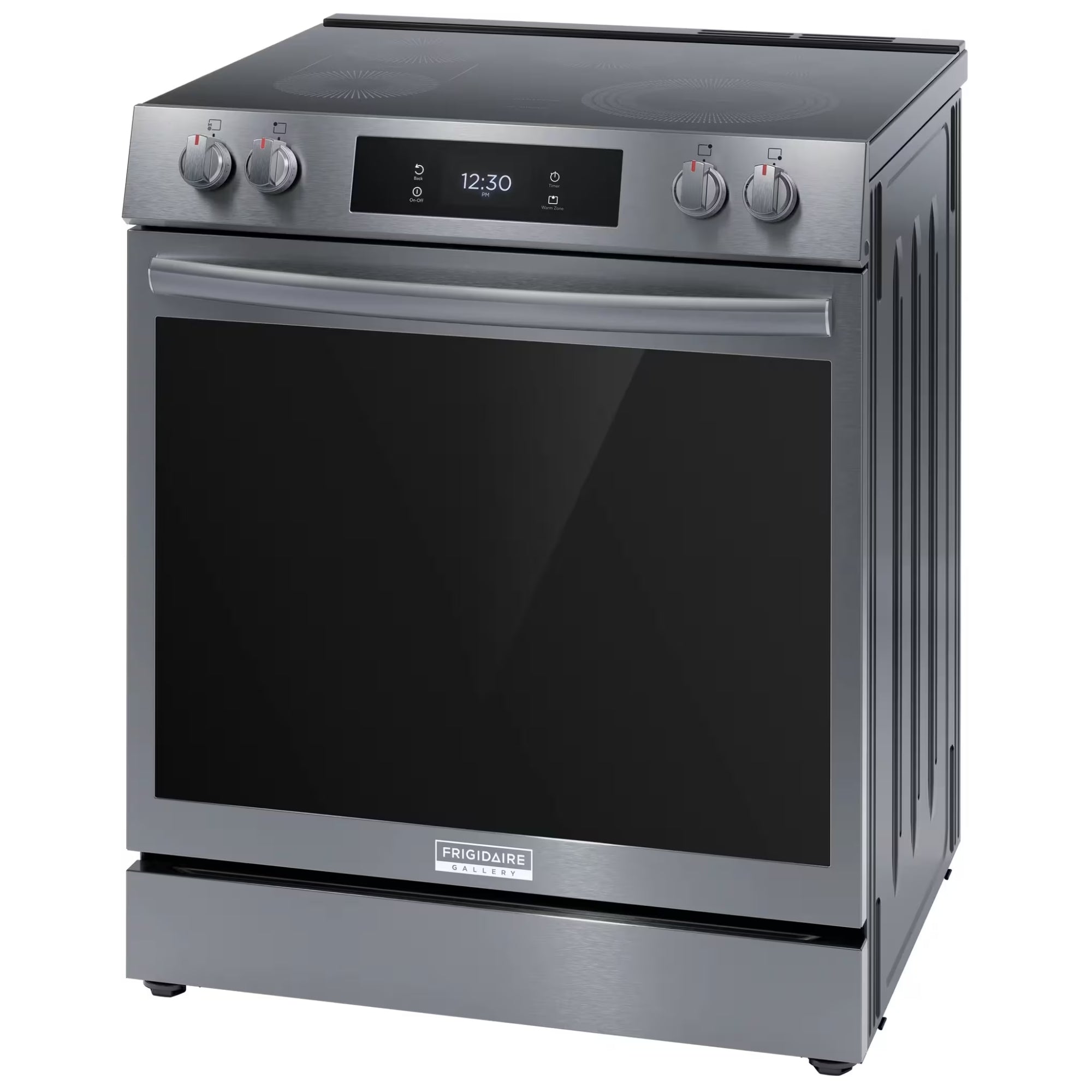 Frigidaire Gallery GCFE306CBD 30-Inch Front-Control Electric Range Black Stainless Steel
