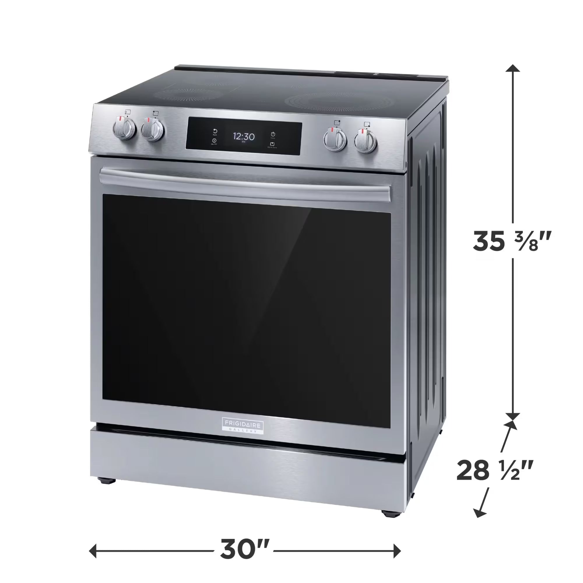 Frigidaire Gallery GCFE306CBF 30-Inch Front-Control Electric Range with Total Convection Stainless Steel