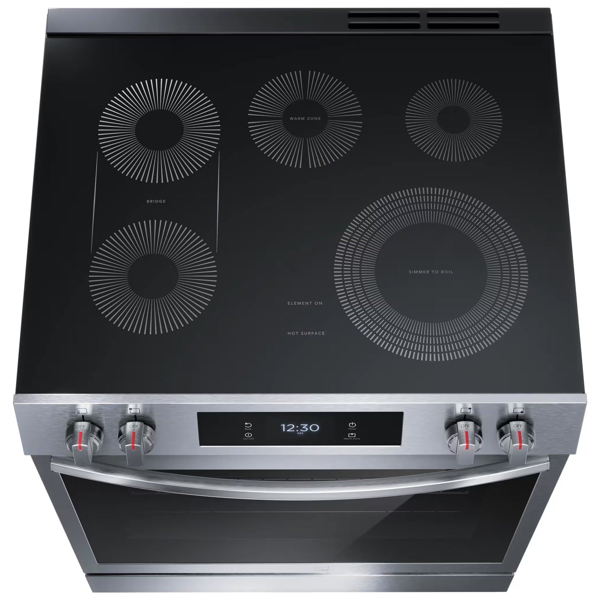 Frigidaire Gallery GCFE306CBF 30-Inch Front-Control Electric Range with Total Convection Stainless Steel