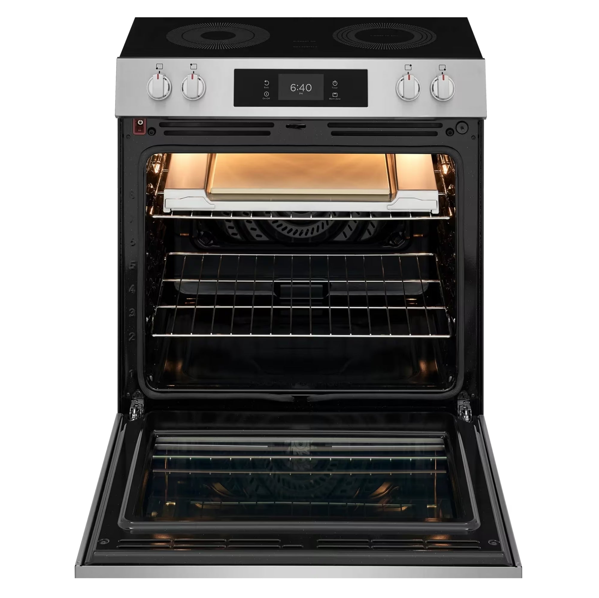 Frigidaire Gallery GCFE307CBF 30-Inch Electric Range with Stone-Baked Pizza Stainless Steel