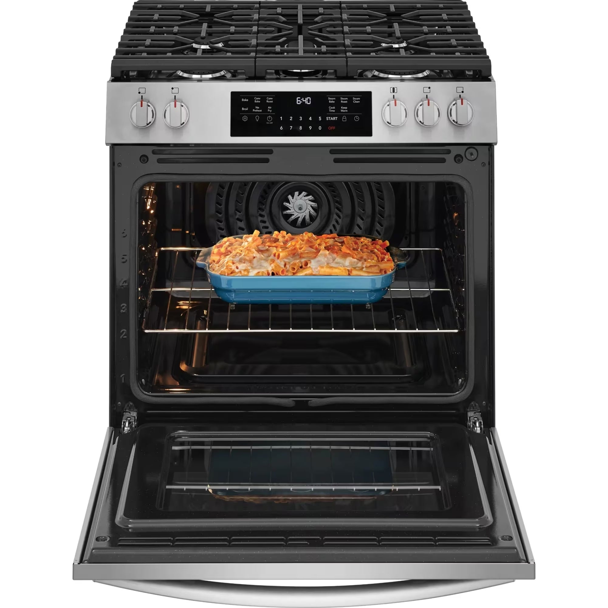 Frigidaire Gallery GCFG3059BF 30-Inch Front-Control Gas RangeStainless Steel