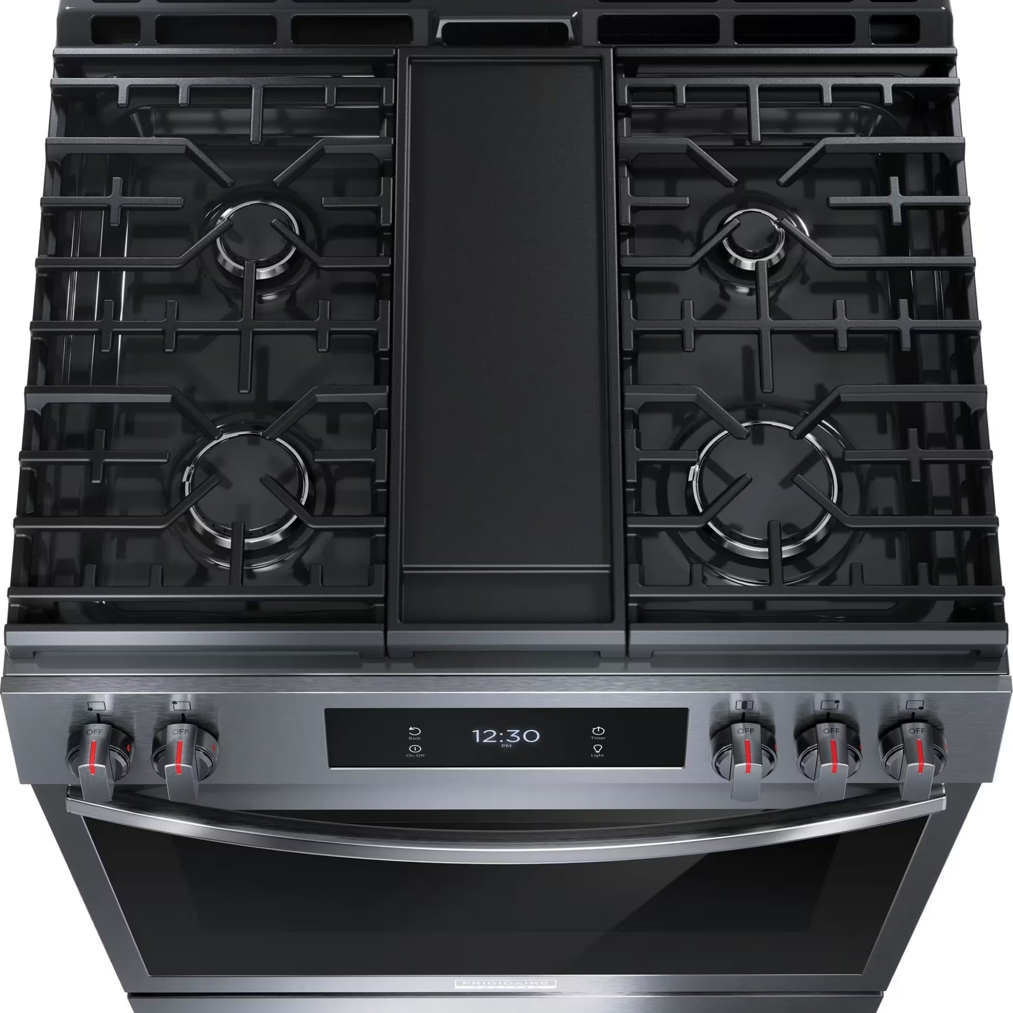 Frigidaire Gallery GCFG3060BD 30-Inch Front-Control Gas Range Black Stainless Steel