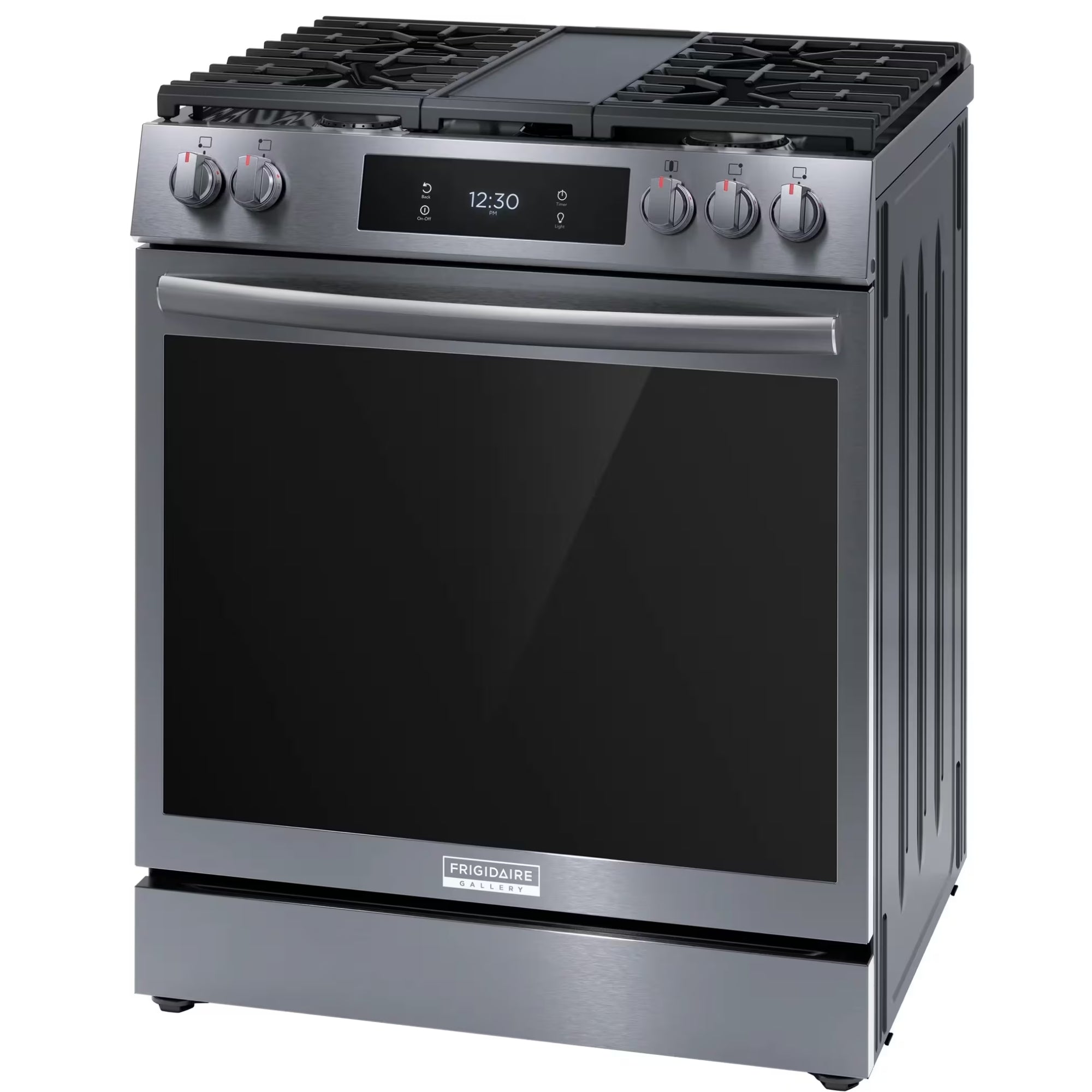 Frigidaire Gallery GCFG3060BD 30-Inch Front-Control Gas Range Black Stainless Steel