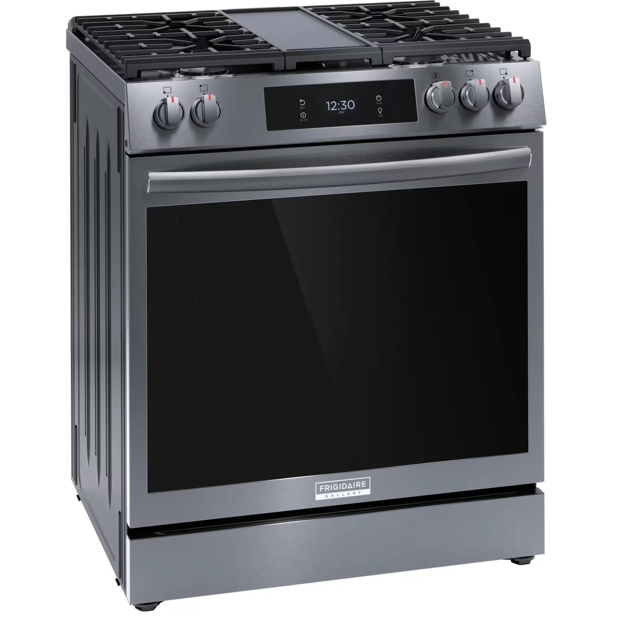 Frigidaire Gallery GCFG3060BD 30-Inch Front-Control Gas Range Black Stainless Steel