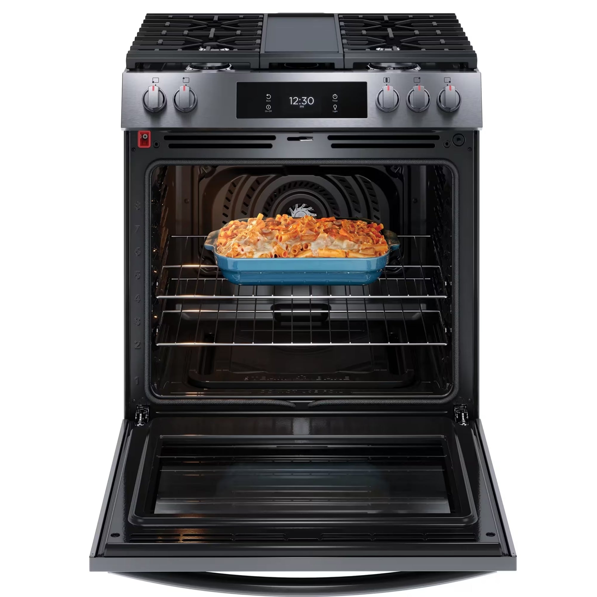 Frigidaire Gallery GCFG3060BD 30-Inch Front-Control Gas Range Black Stainless Steel