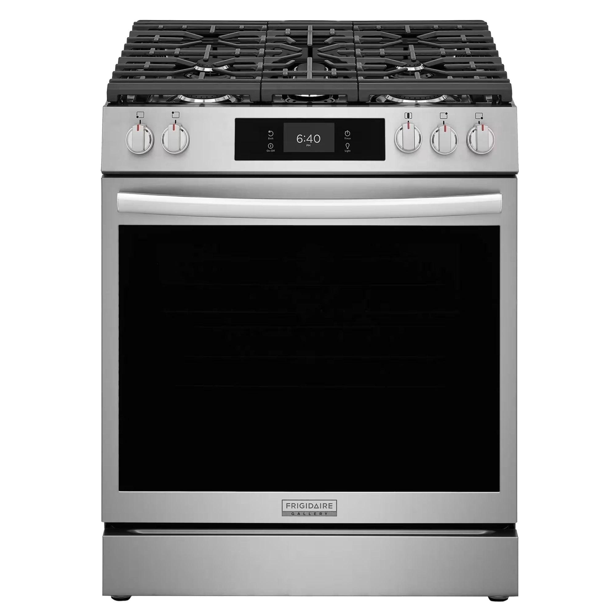 Frigidaire Gallery GCFG3070BF 30-Inch Front-Control Gas Range with Stone-Baked Pizza Stainless Steel