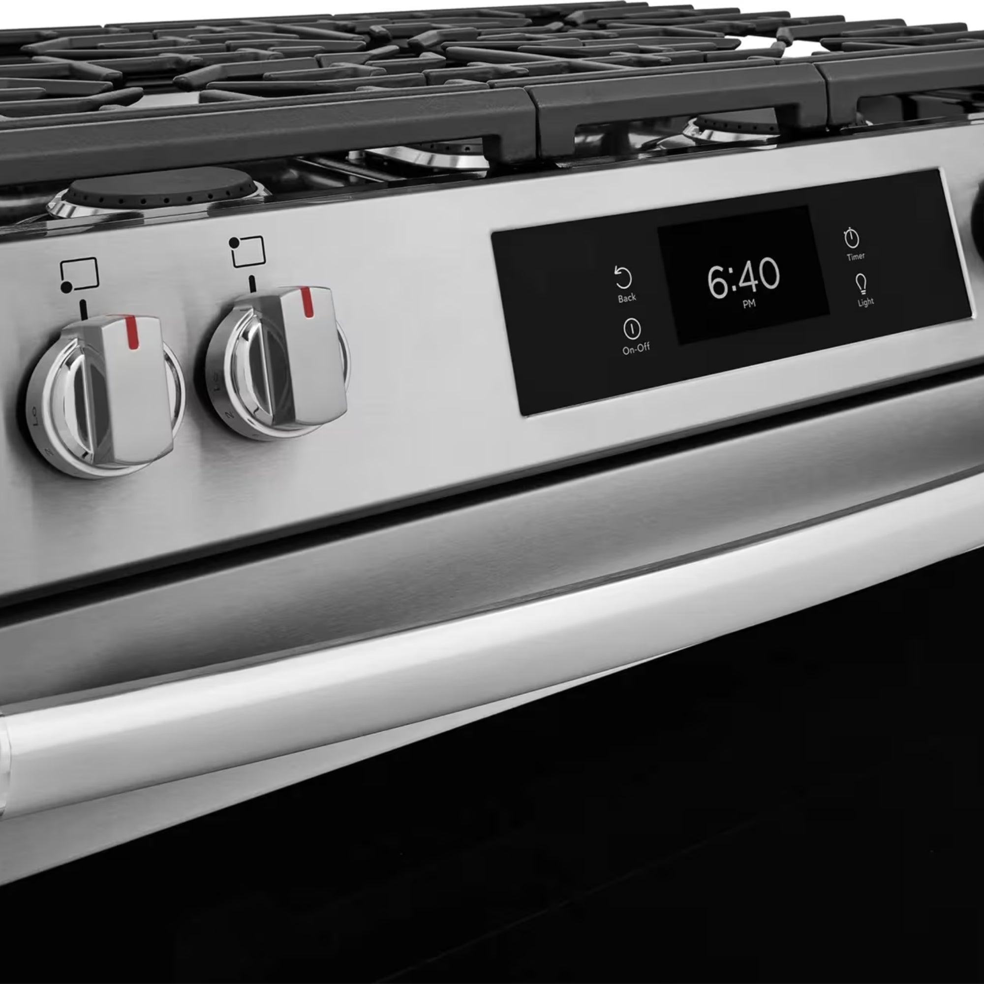 Frigidaire Gallery GCFG3070BF 30-Inch Front-Control Gas Range with Stone-Baked Pizza Stainless Steel