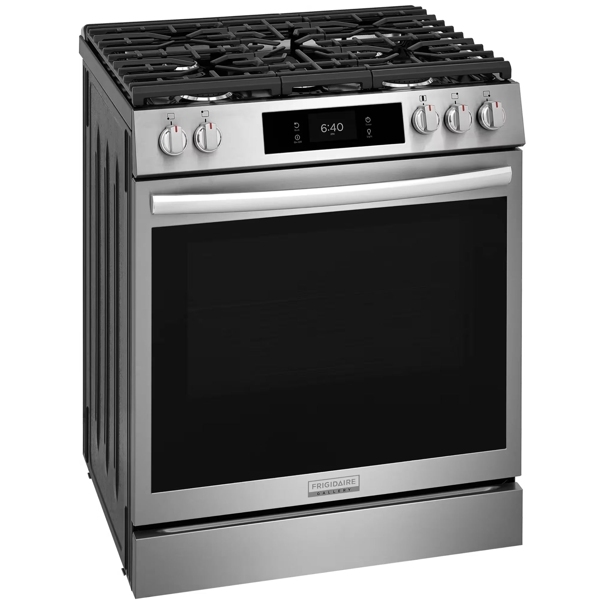 Frigidaire Gallery GCFG3070BF 30-Inch Front-Control Gas Range with Stone-Baked Pizza Stainless Steel