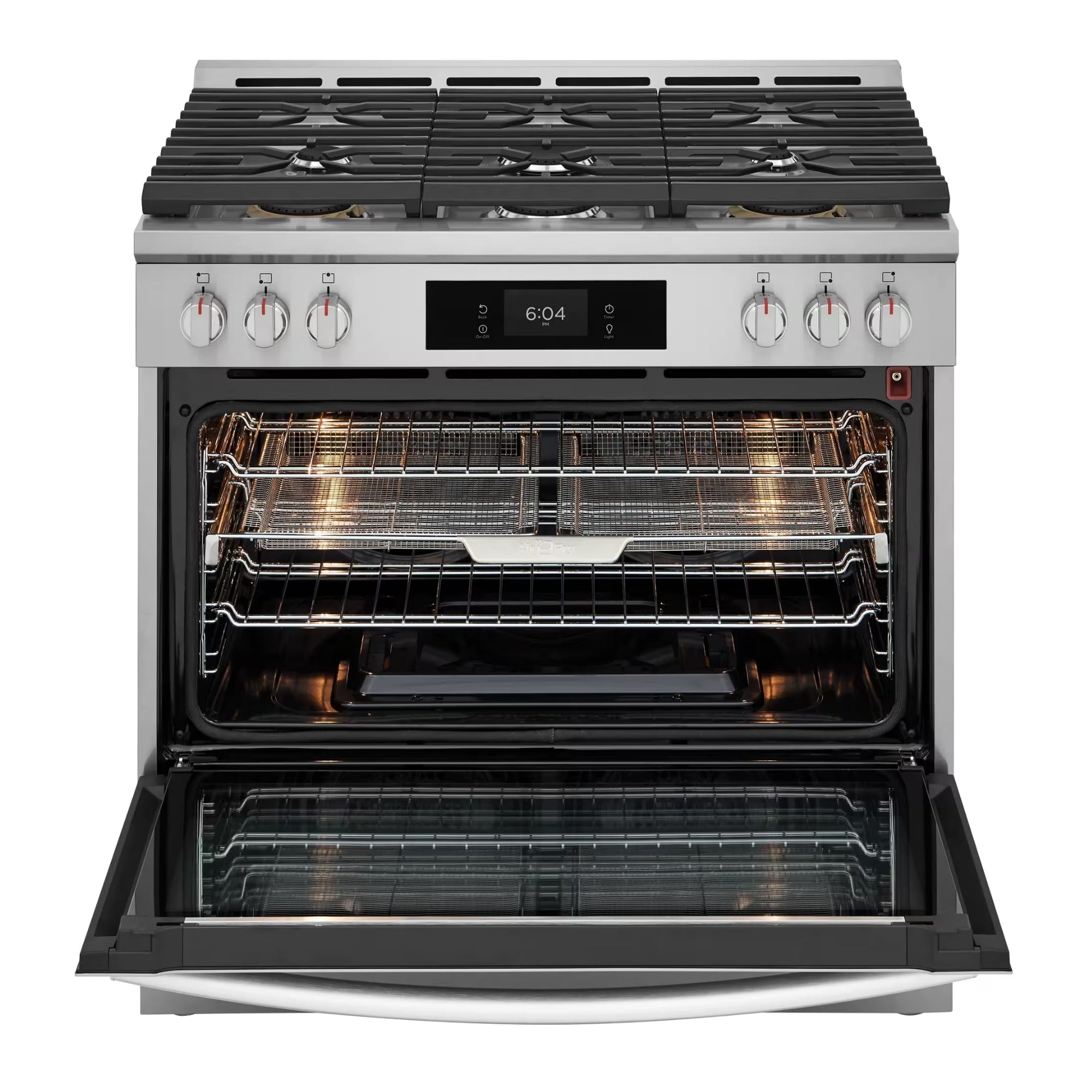 Frigidaire Gallery GCFG3661AF 36-Inch Gas Range with Air Fry and Total Convection Stainless Steel
