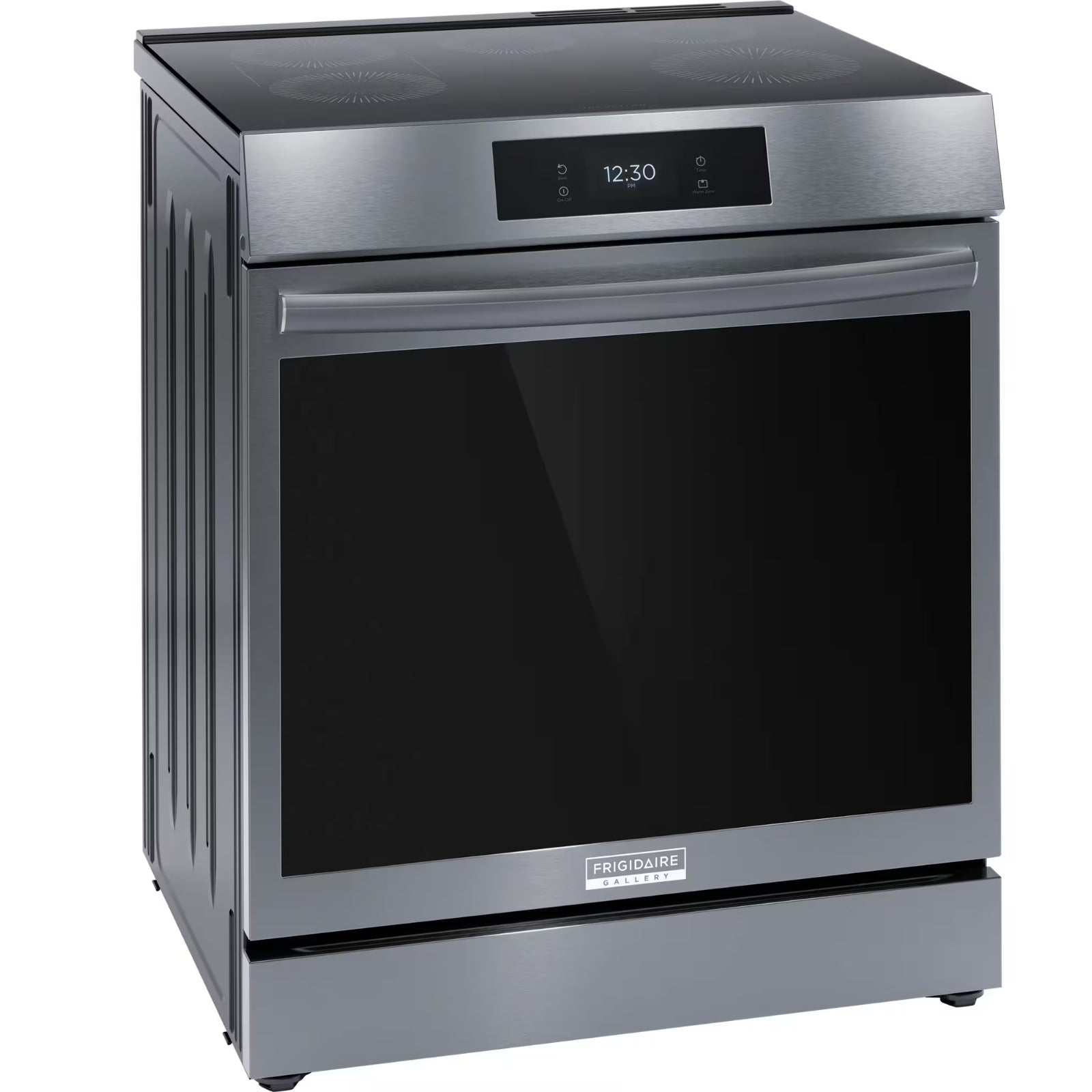 Frigidaire Gallery GCFI306CBD 30-Inch Front-Control Induction Range with Total Convection Black Stainless Steel