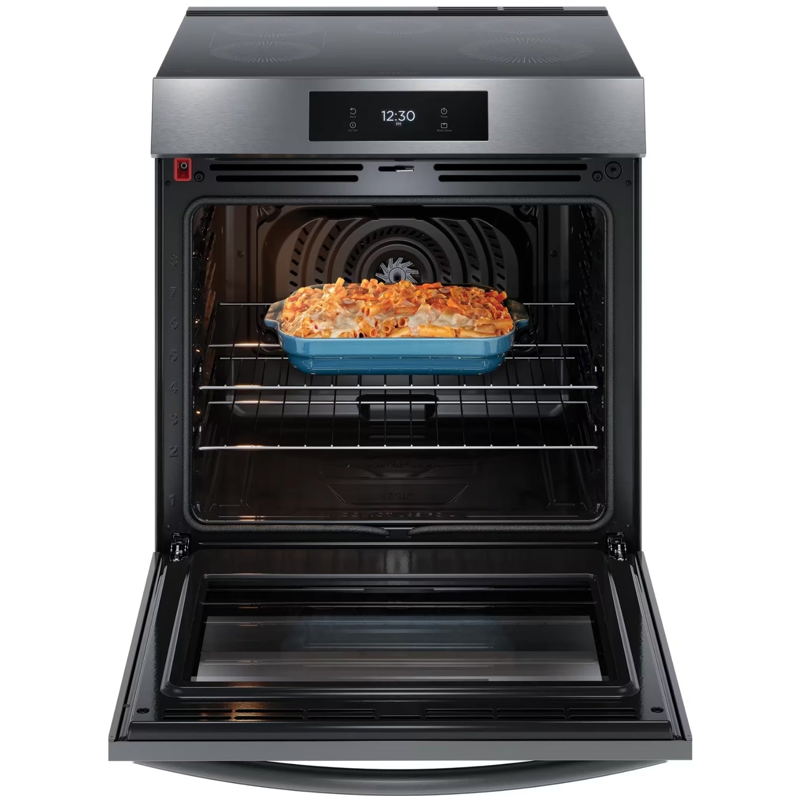 Frigidaire Gallery GCFI306CBD 30-Inch Front-Control Induction Range with Total Convection Black Stainless Steel