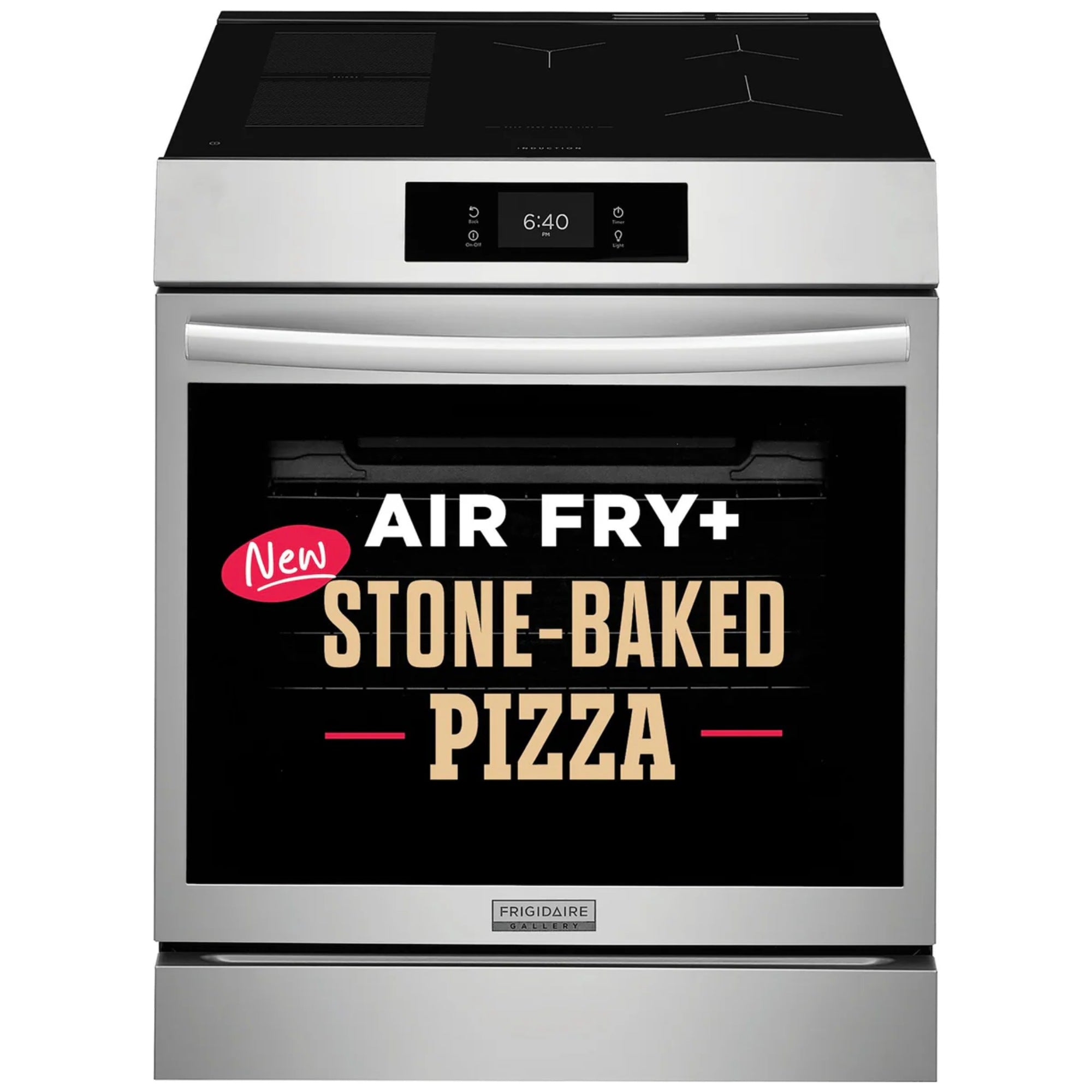 Frigidaire Gallery GCFI307CBF 30" Front Control Induction Range with Stone-Baked Pizza