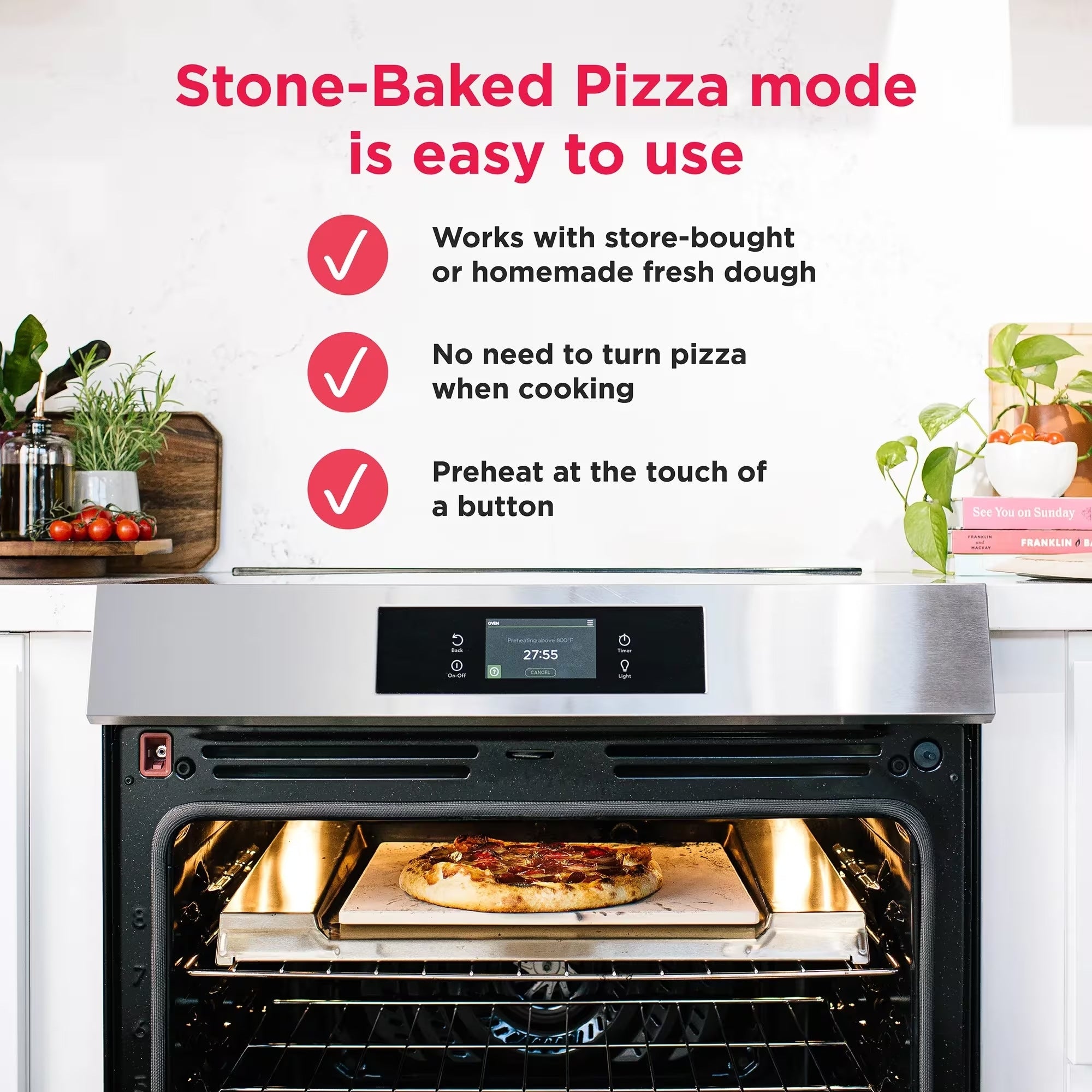 Frigidaire Gallery GCFI307CBF 30" Front Control Induction Range with Stone-Baked Pizza