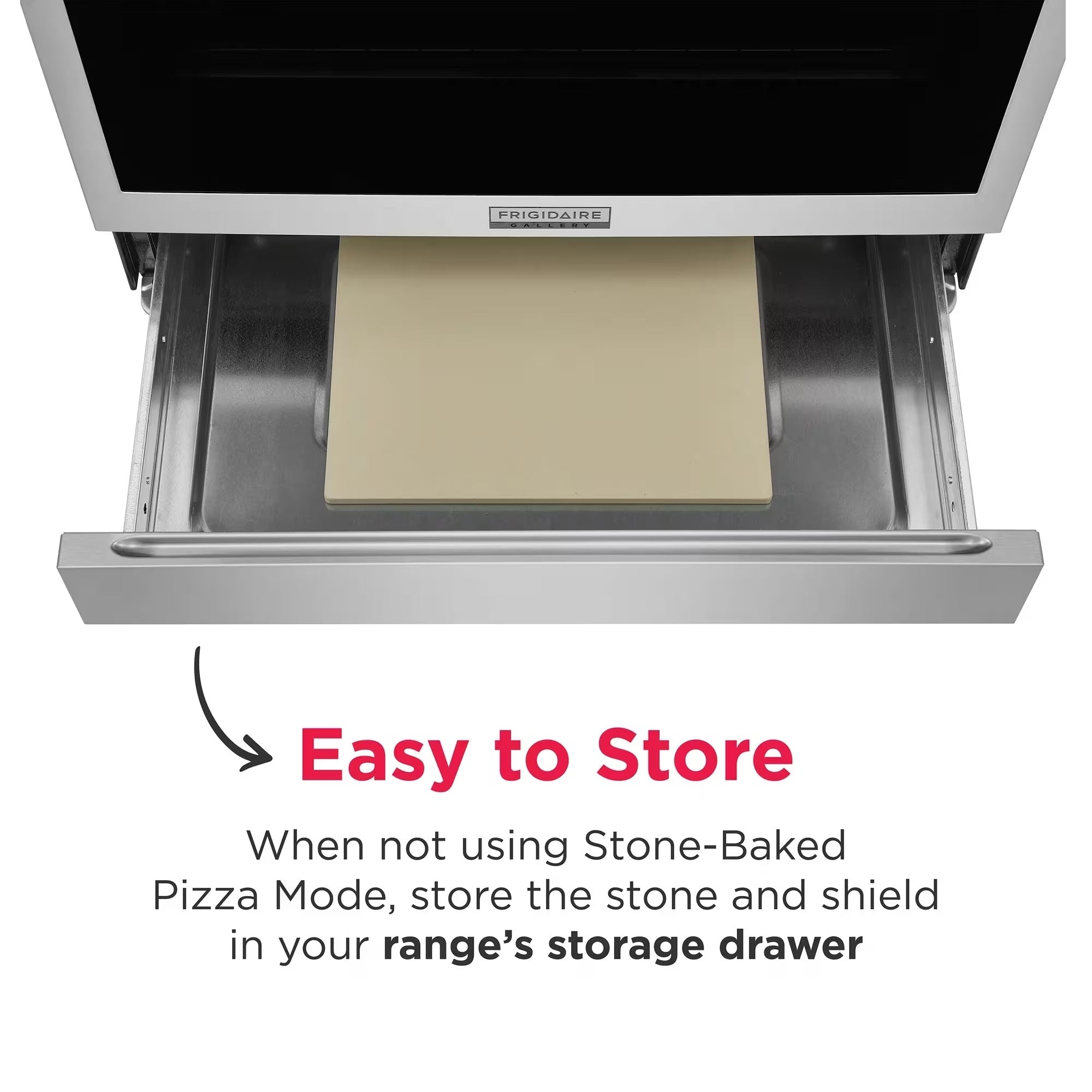 Frigidaire Gallery GCFI307CBF 30" Front Control Induction Range with Stone-Baked Pizza