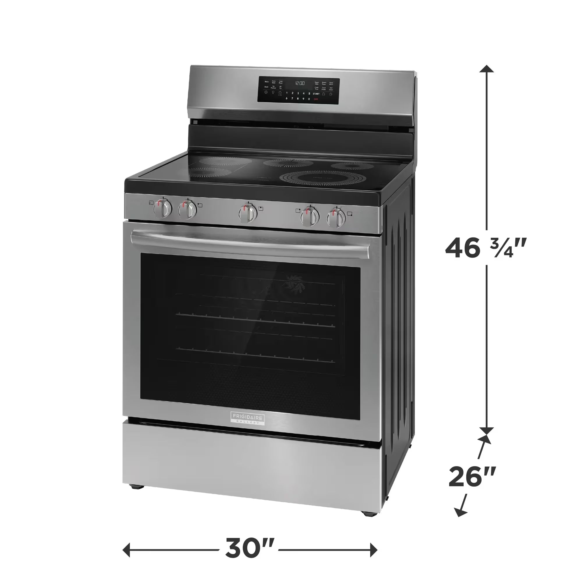 Frigidaire Gallery GCRE306CBF 30-Inch Rear-Control Electric Range Stainless Steel