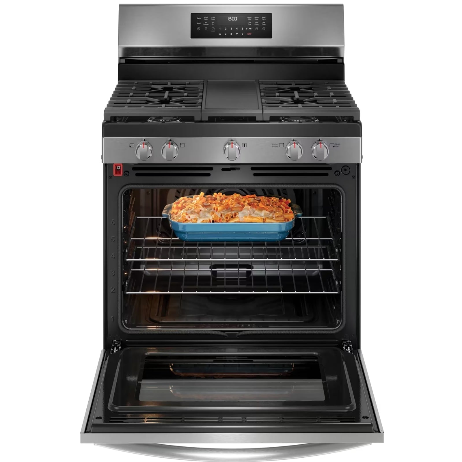 Frigidaire Gallery GCRG3060BF 30-Inch Rear-Control Gas Range with Total Convection Stainless Steel