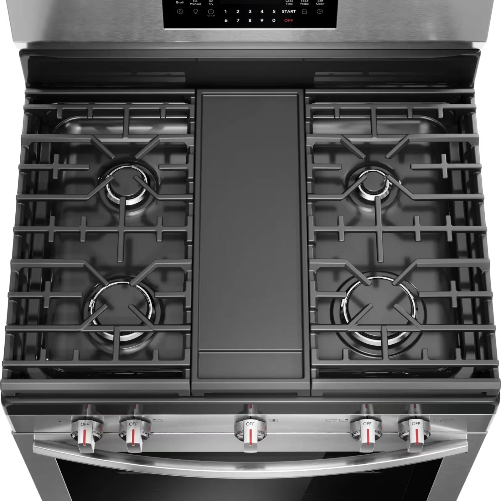 Frigidaire Gallery GCRG3060BF 30-Inch Rear-Control Gas Range with Total Convection Stainless Steel