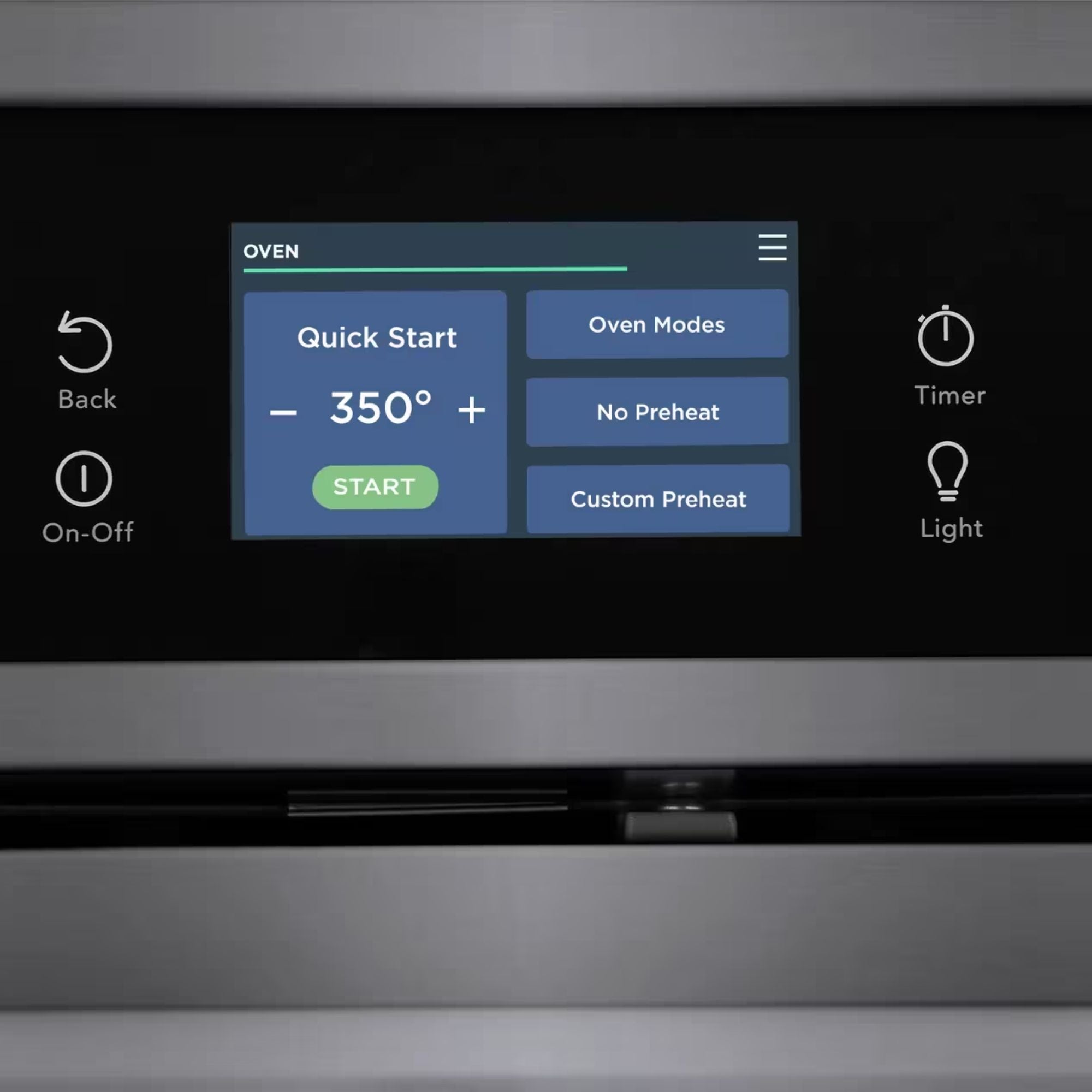 Frigidaire Gallery 30-inch black stainless steel single electric wall oven with total convection feature.
