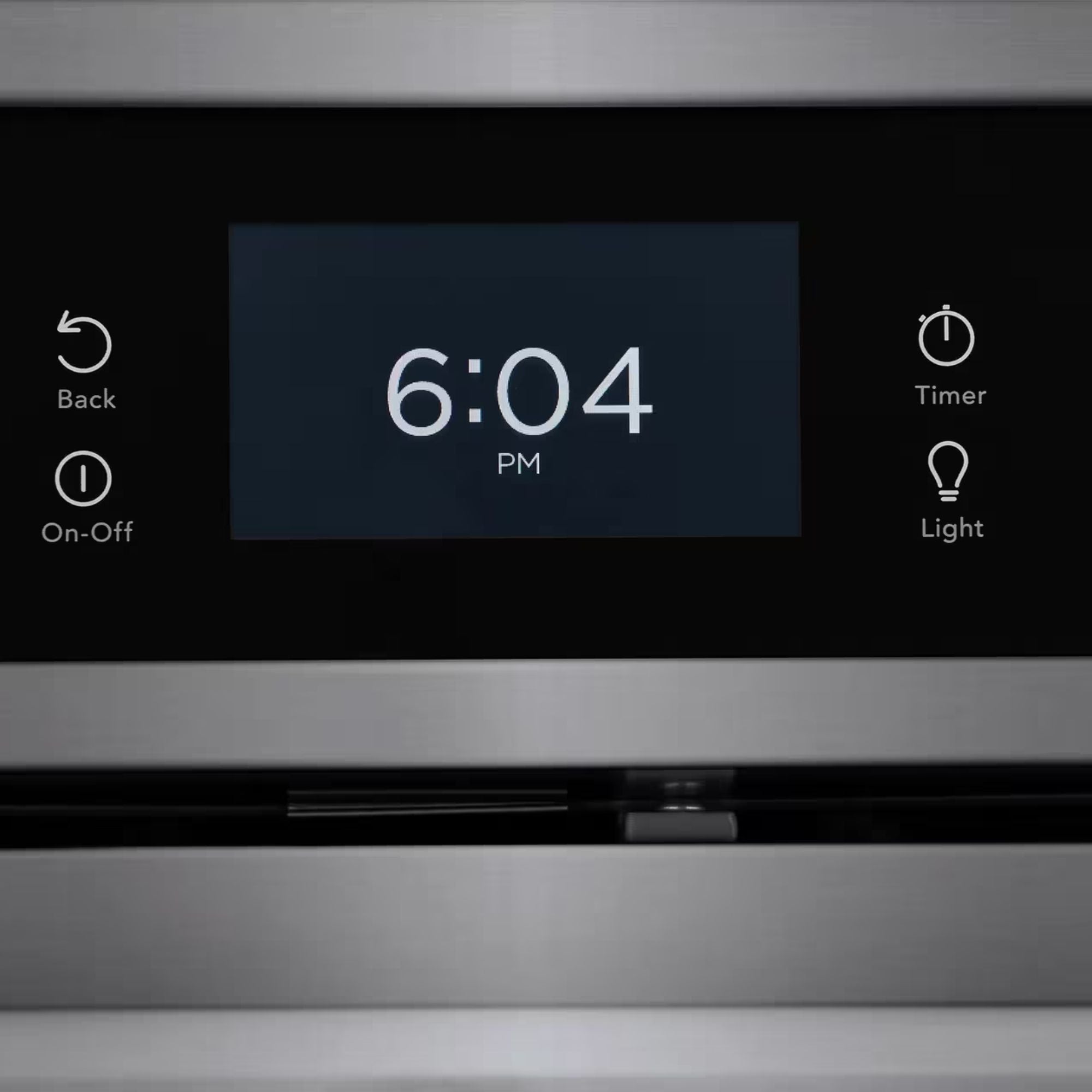 Frigidaire Gallery 30-inch black stainless steel single electric wall oven with convection cooking and digital controls.