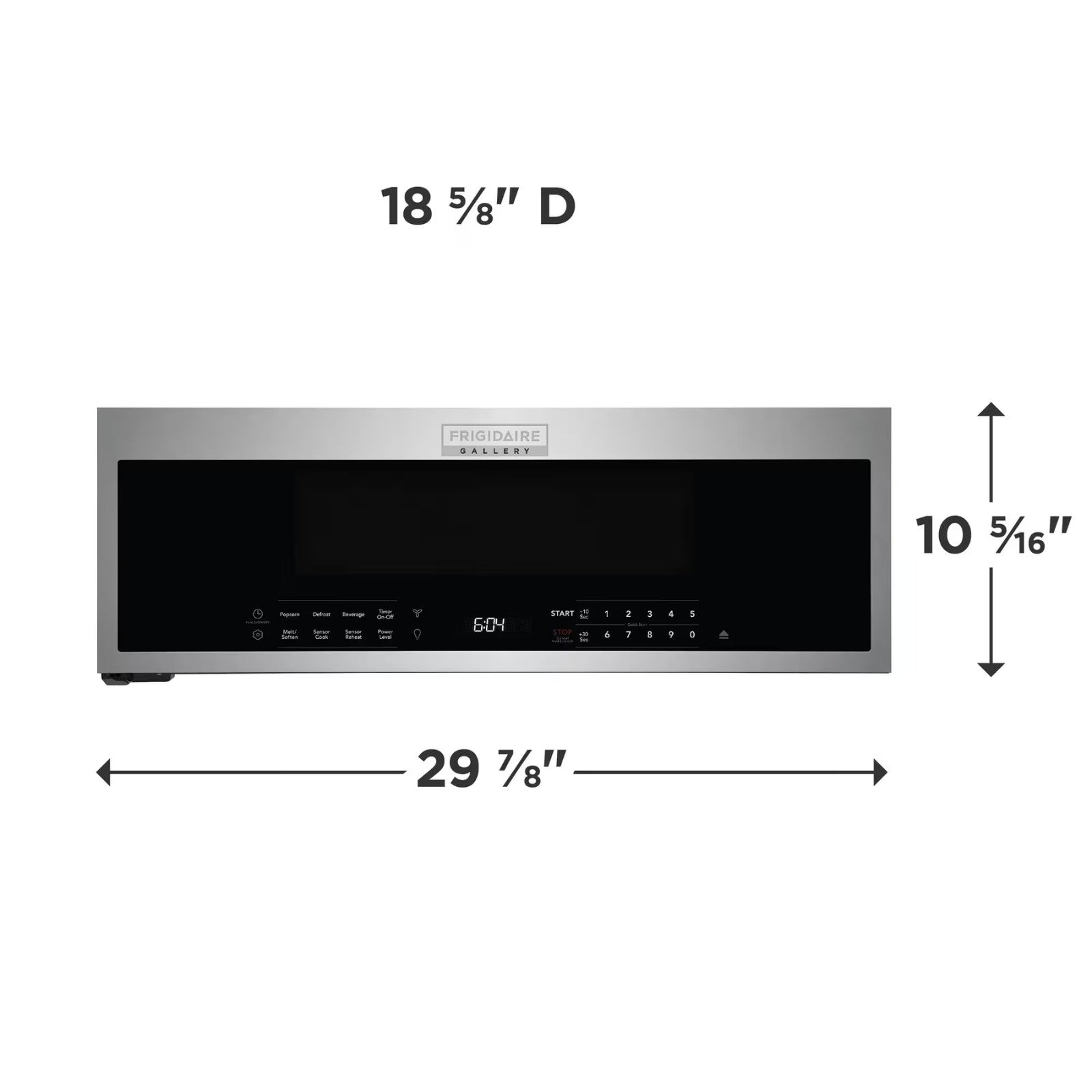 Frigidaire Gallery GMOS1266AF 1.2 Cu. Ft. OTR Microwave Stainless Steel